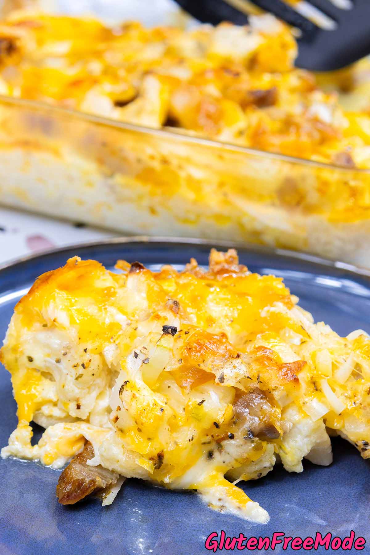 Gluten Free Loaded Cauliflower & Bacon Casserole
