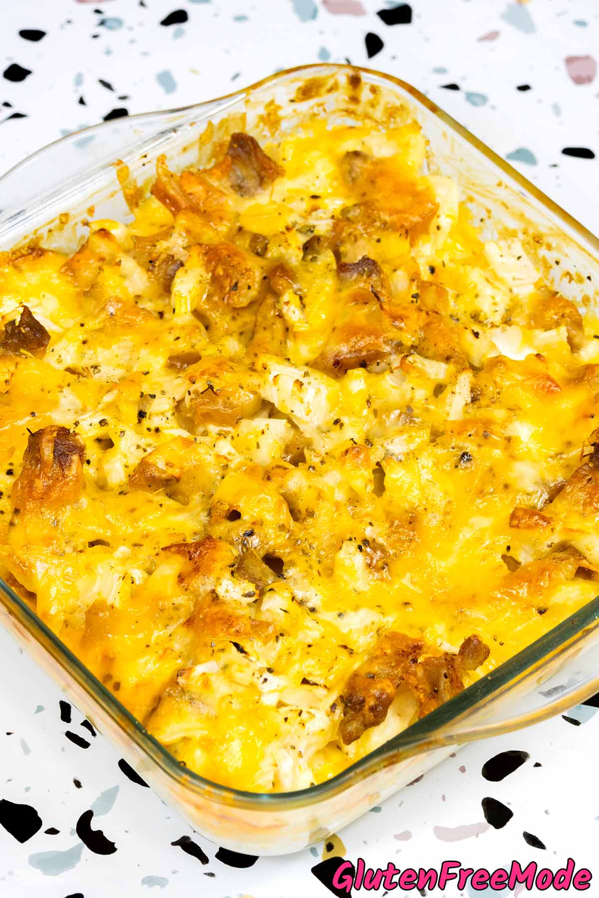 Gluten Free Loaded Cauliflower & Bacon Casserole Recipe