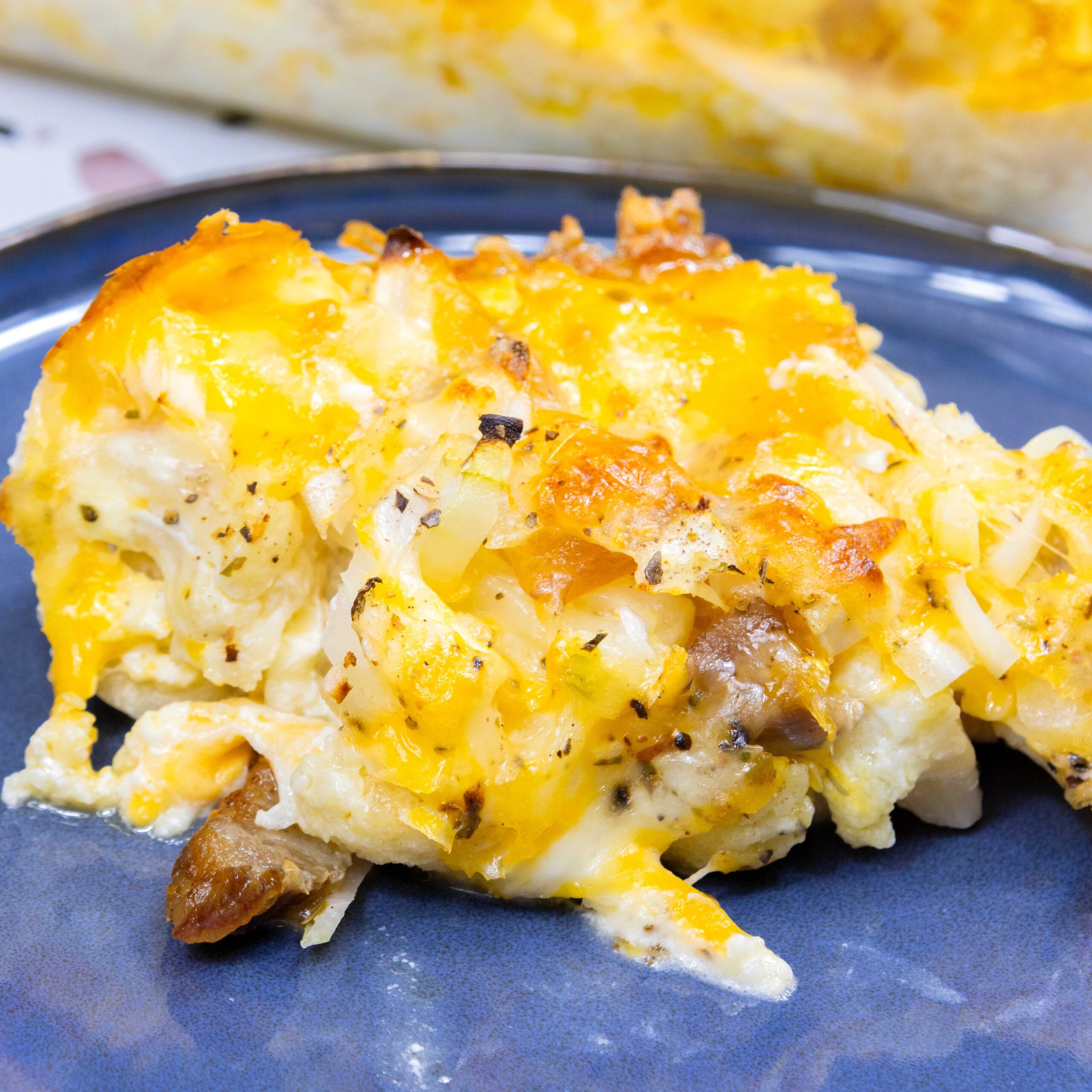 Gluten Free Loaded Cauliflower & Bacon Casserole