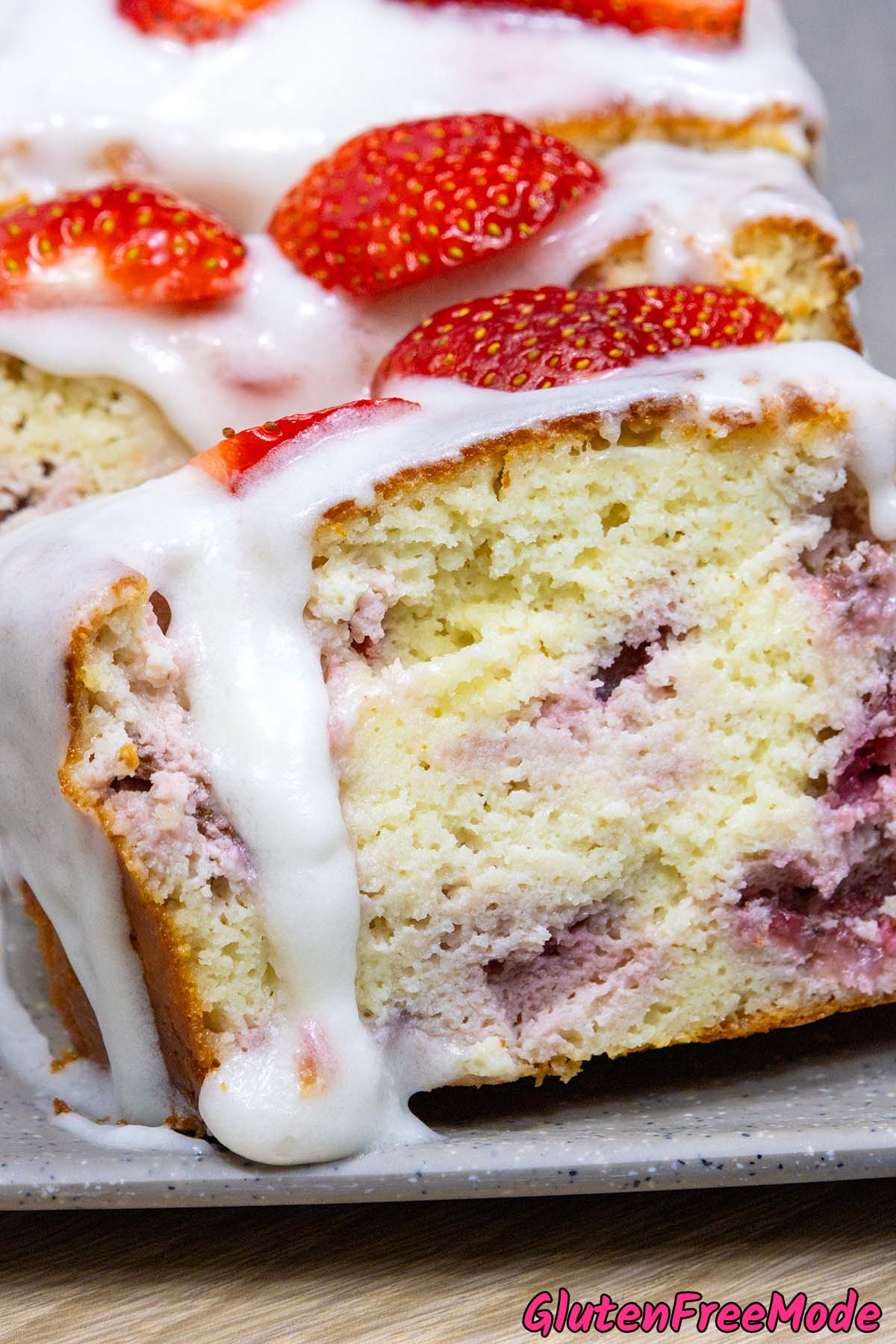 Gluten Free Strawberry & Lemon Cake
