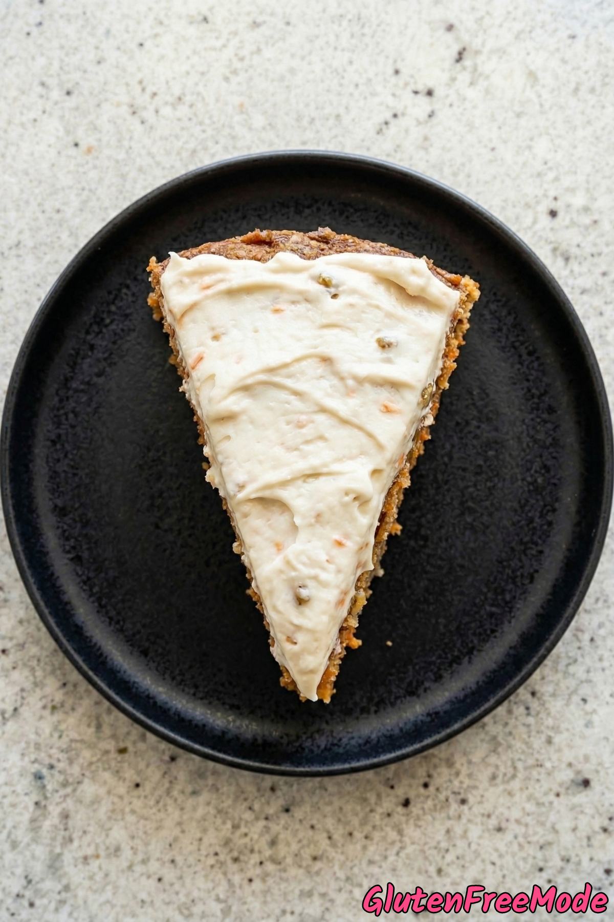 Decadent carrot cake made with almond flour