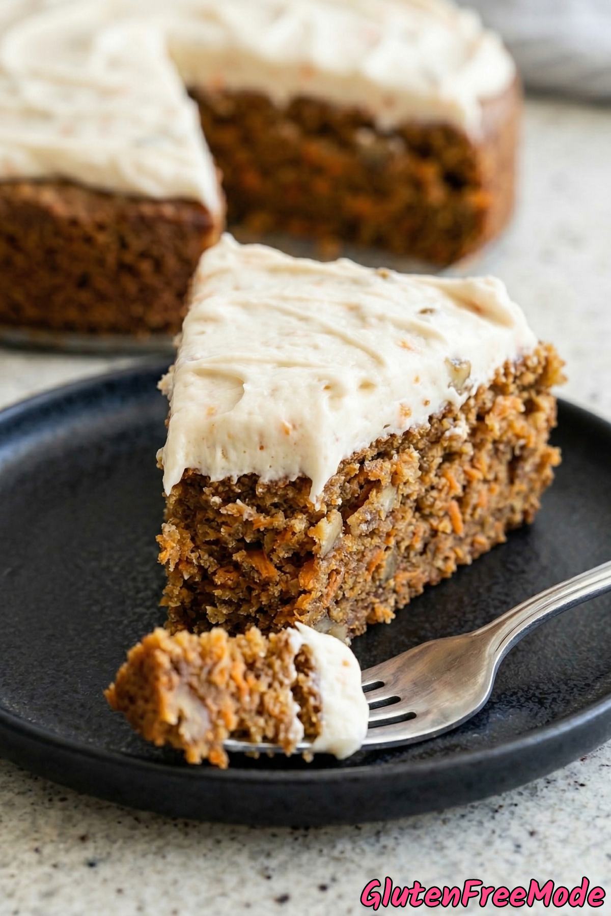 Fluffy gluten free almond flour carrot cake