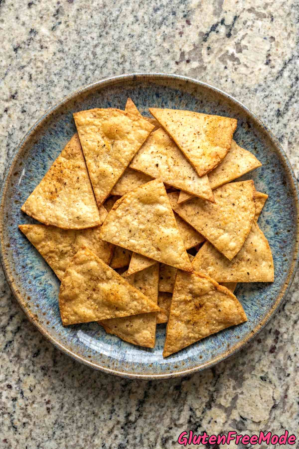 Simple gluten free almond flour tortilla chips