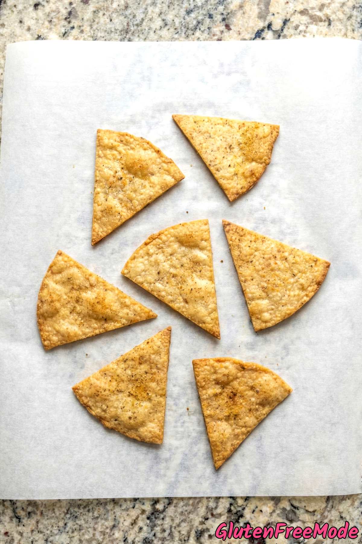 Light gluten free almond flour tortilla chips