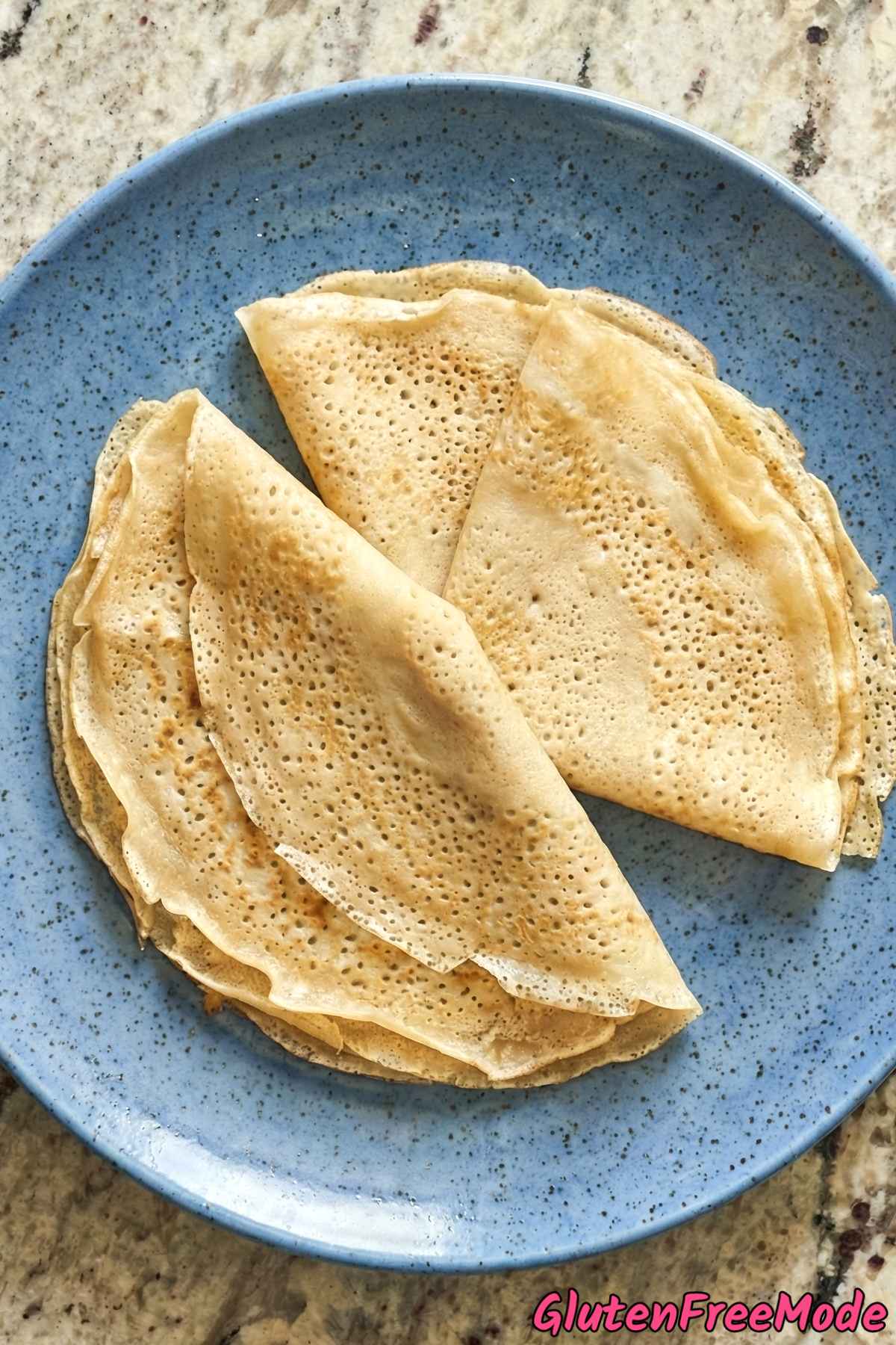 Classic authentic French crepes gluten free