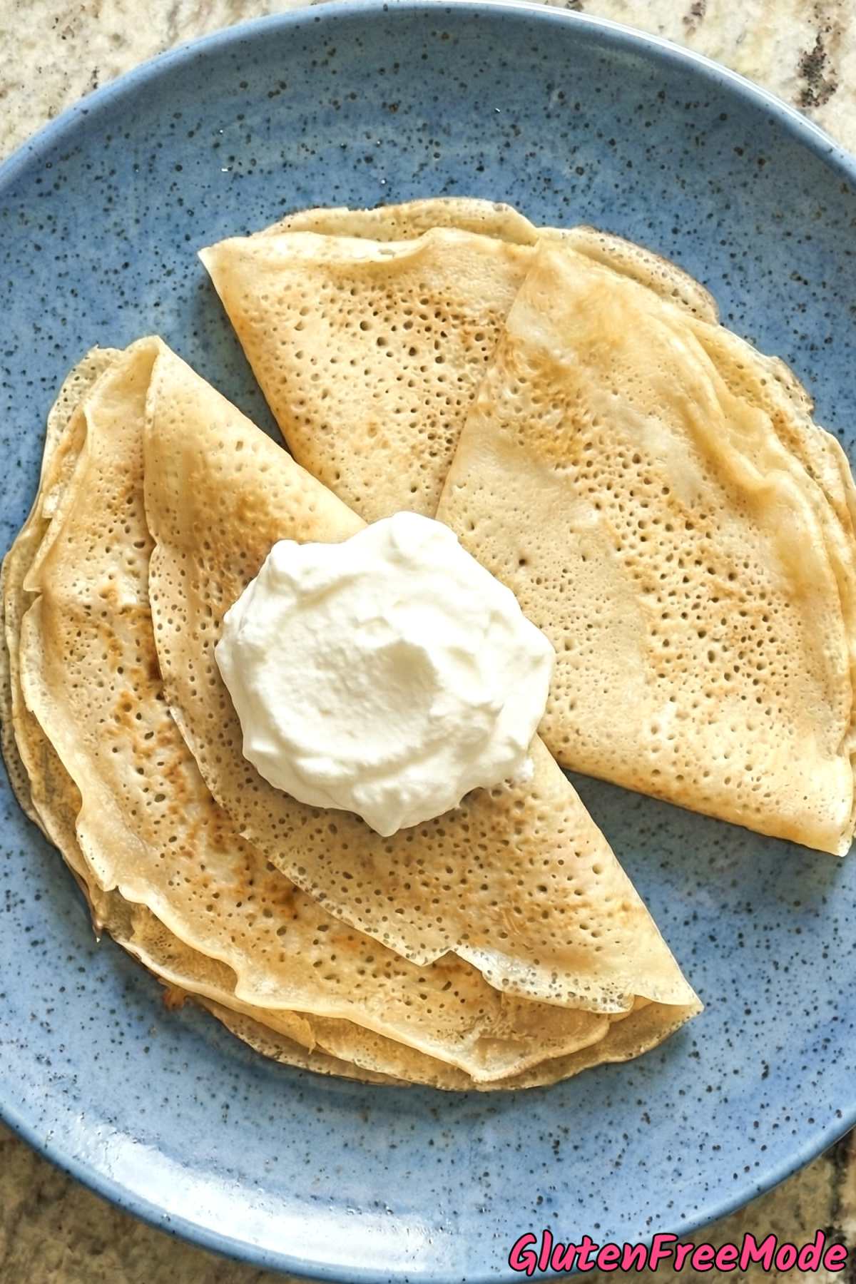 Light gluten free authentic French crepes