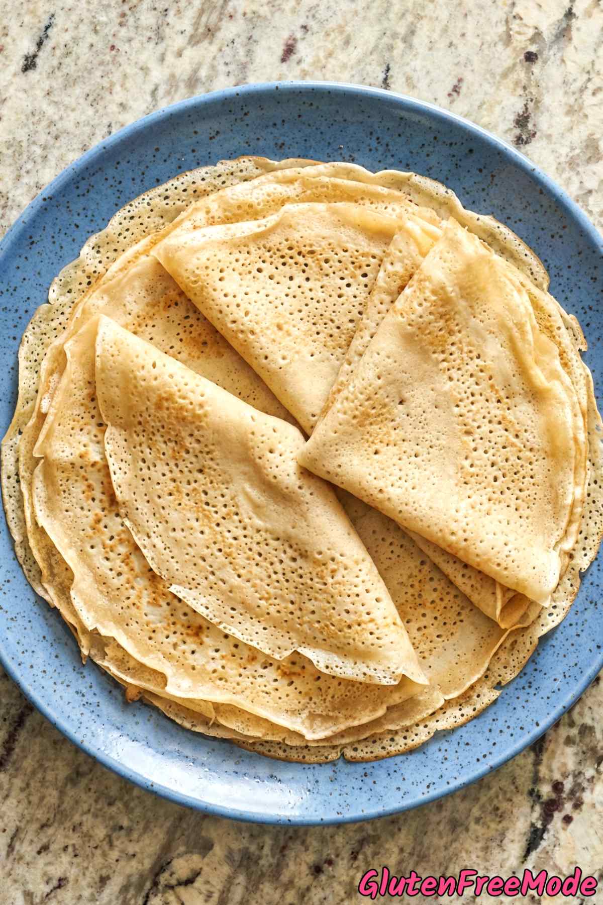 Buttery authentic gluten free French crepes