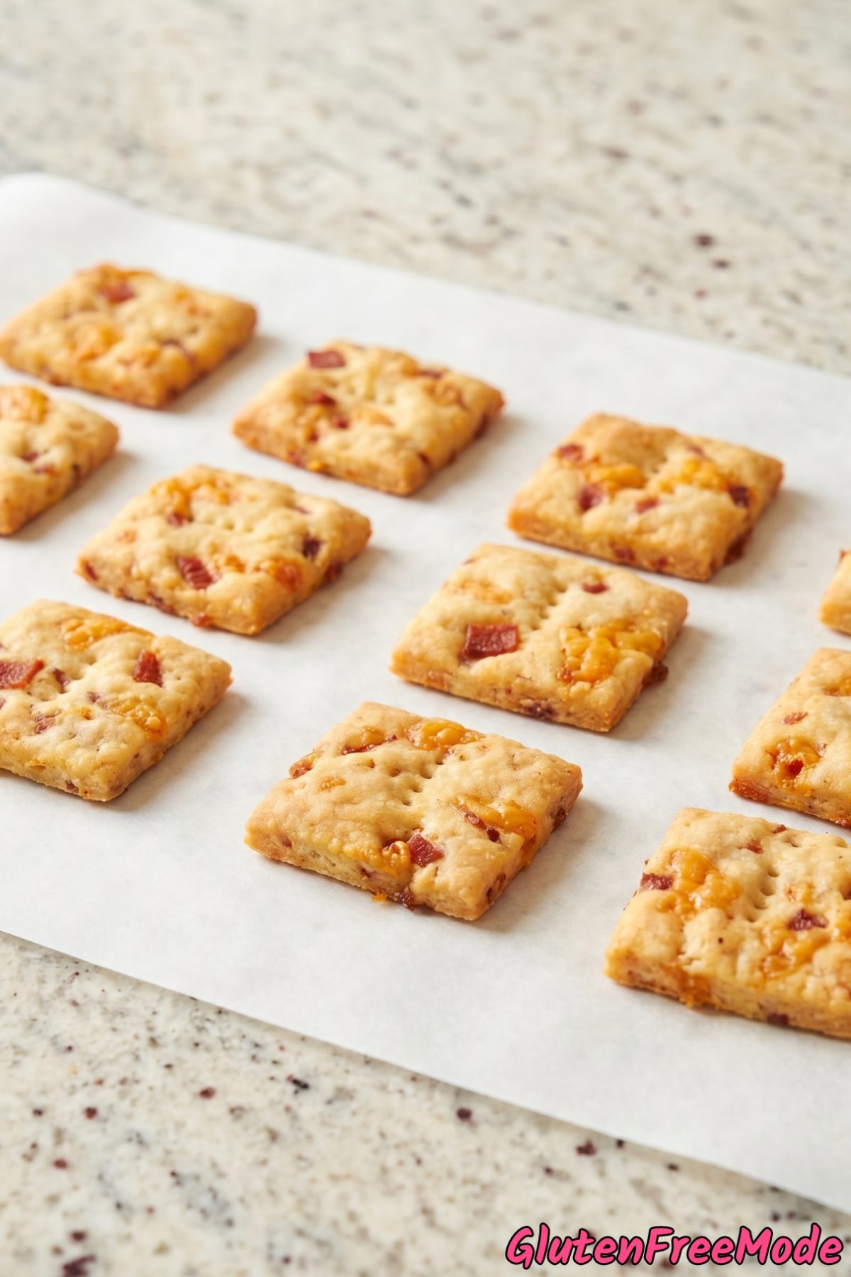 savory bacon cheddar gluten free crackers