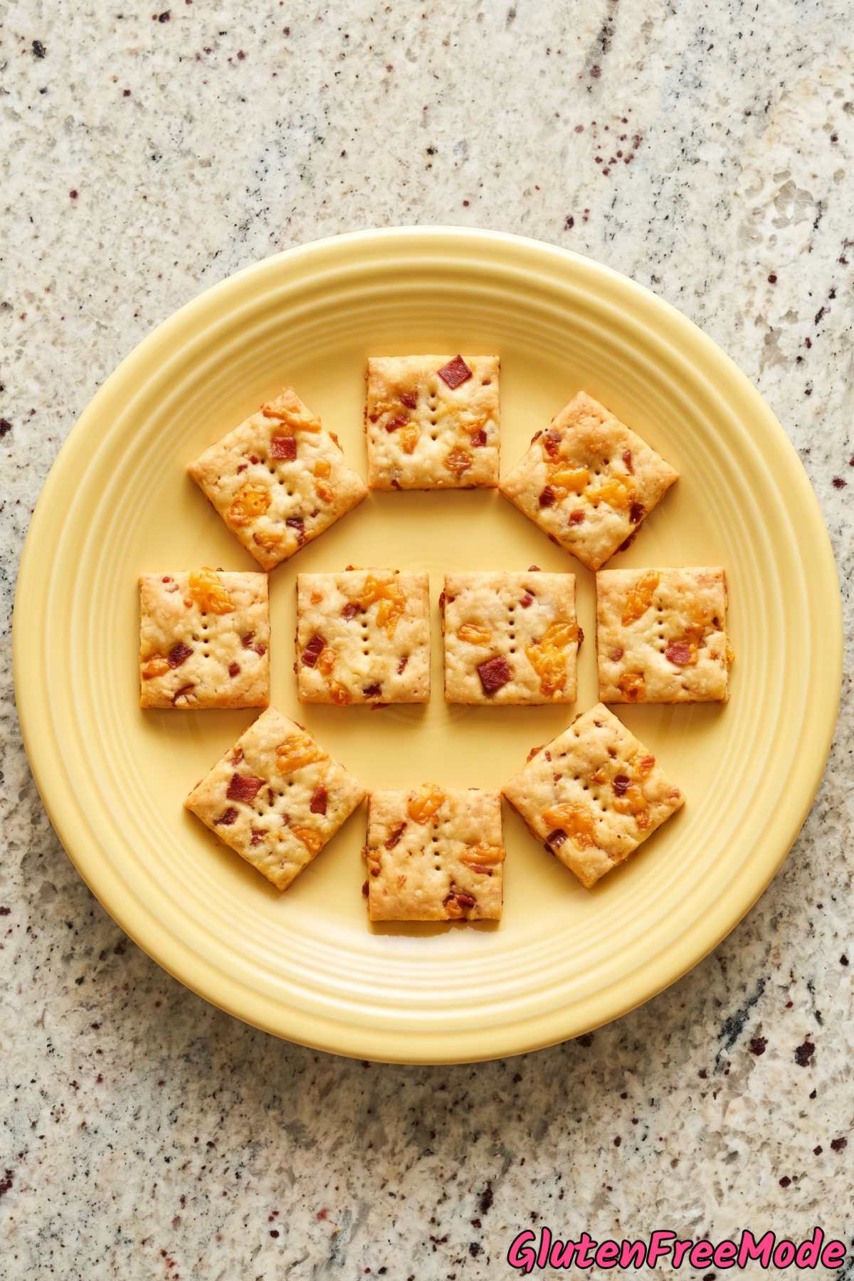 simple bacon cheddar gluten free crackers
