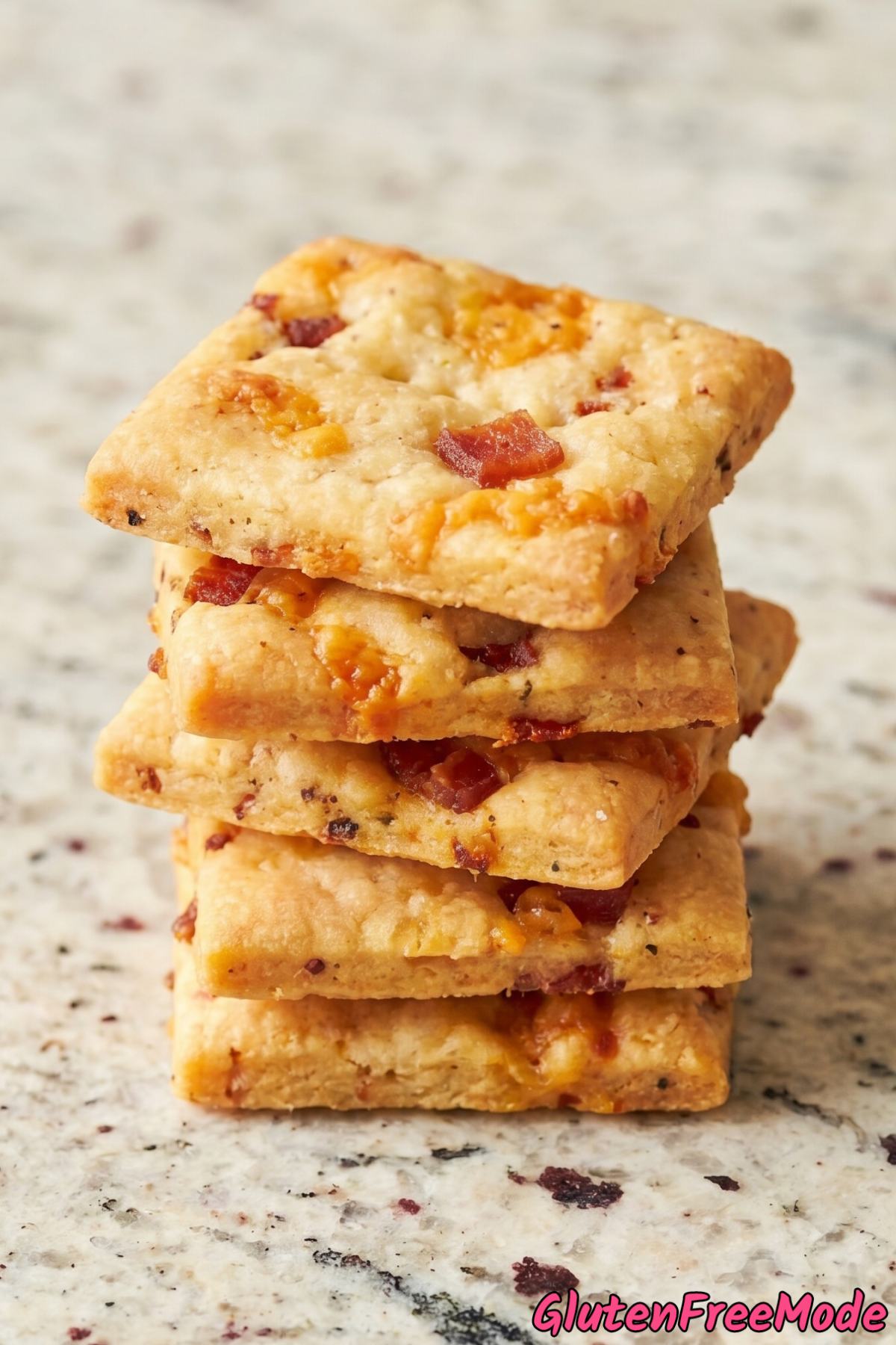 homemade gluten free cheddar bacon crackers