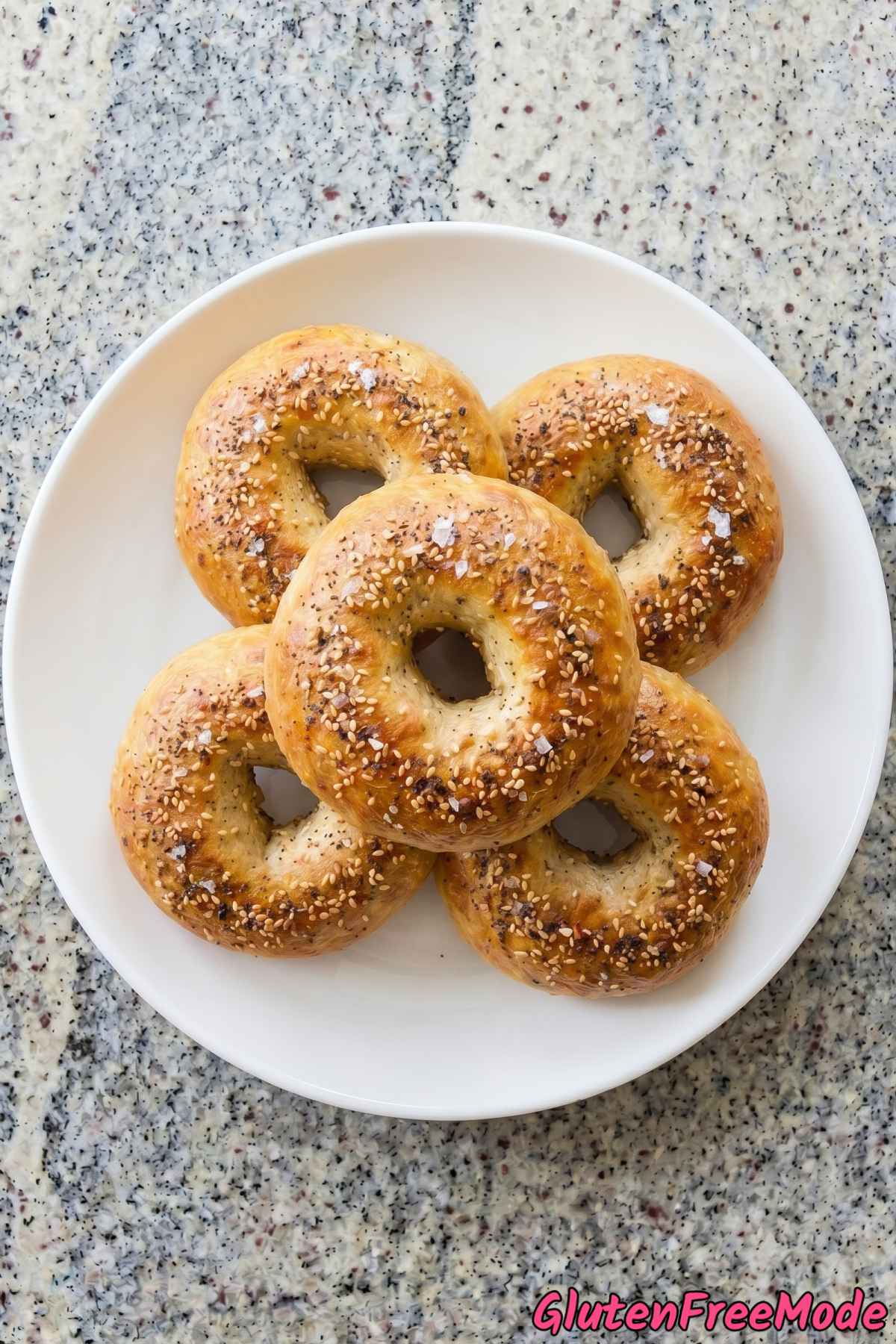 Warm homemade gluten free bagels