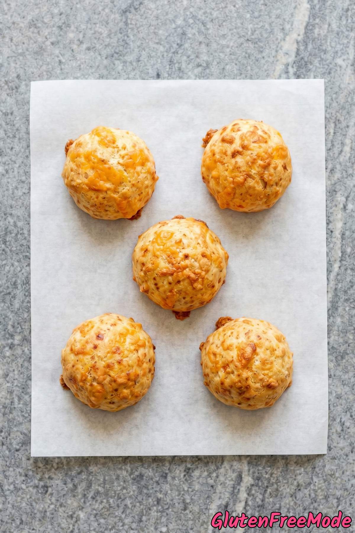 Golden gluten free baked cheese puffs