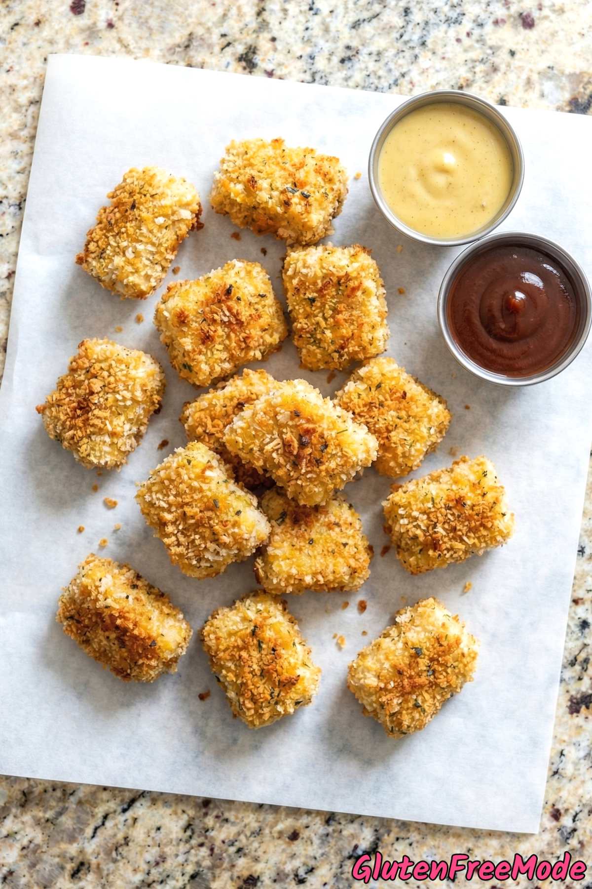 Easy gluten free baked chicken nuggets