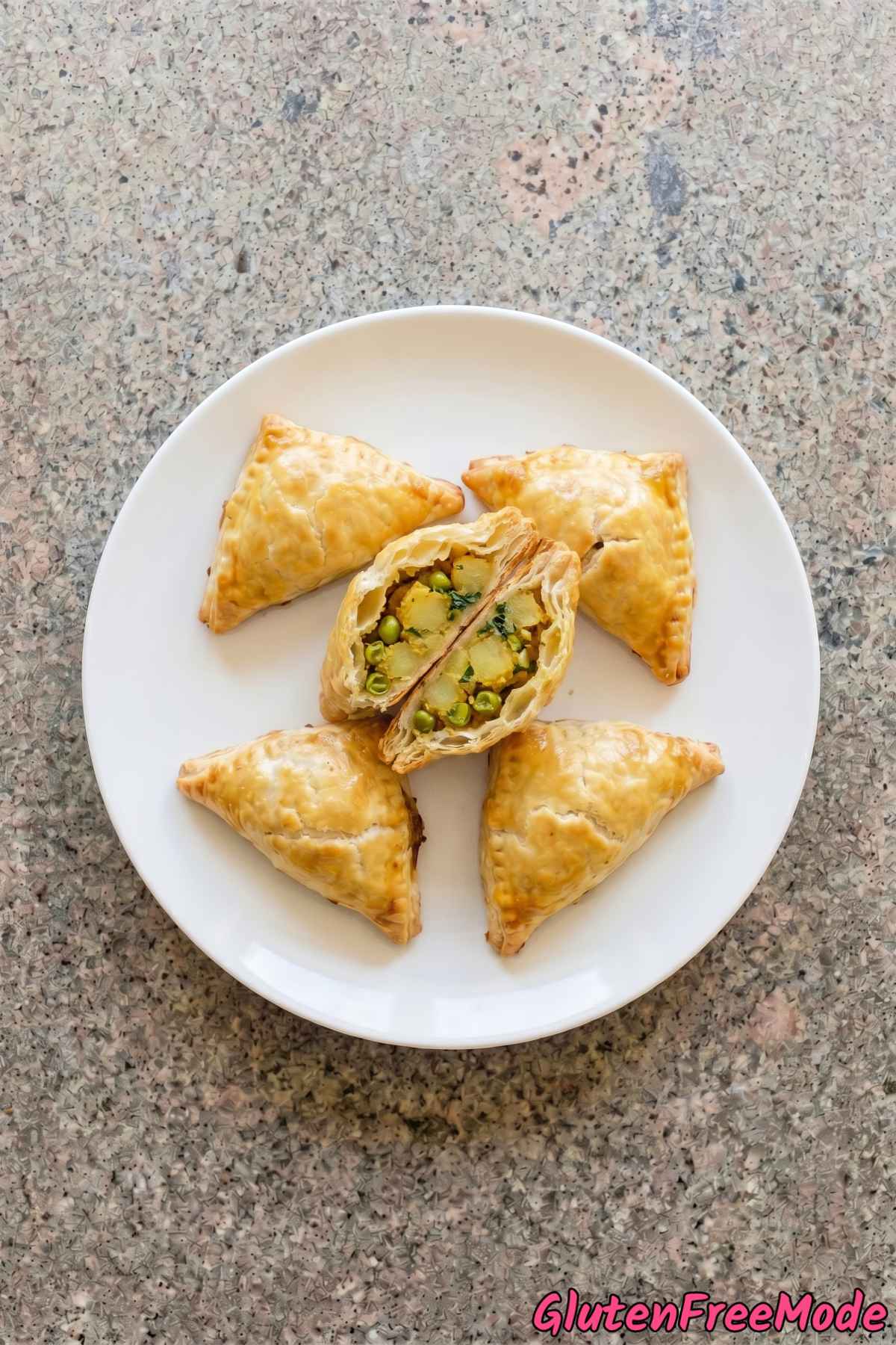 Easy gluten free baked samosas freshly made