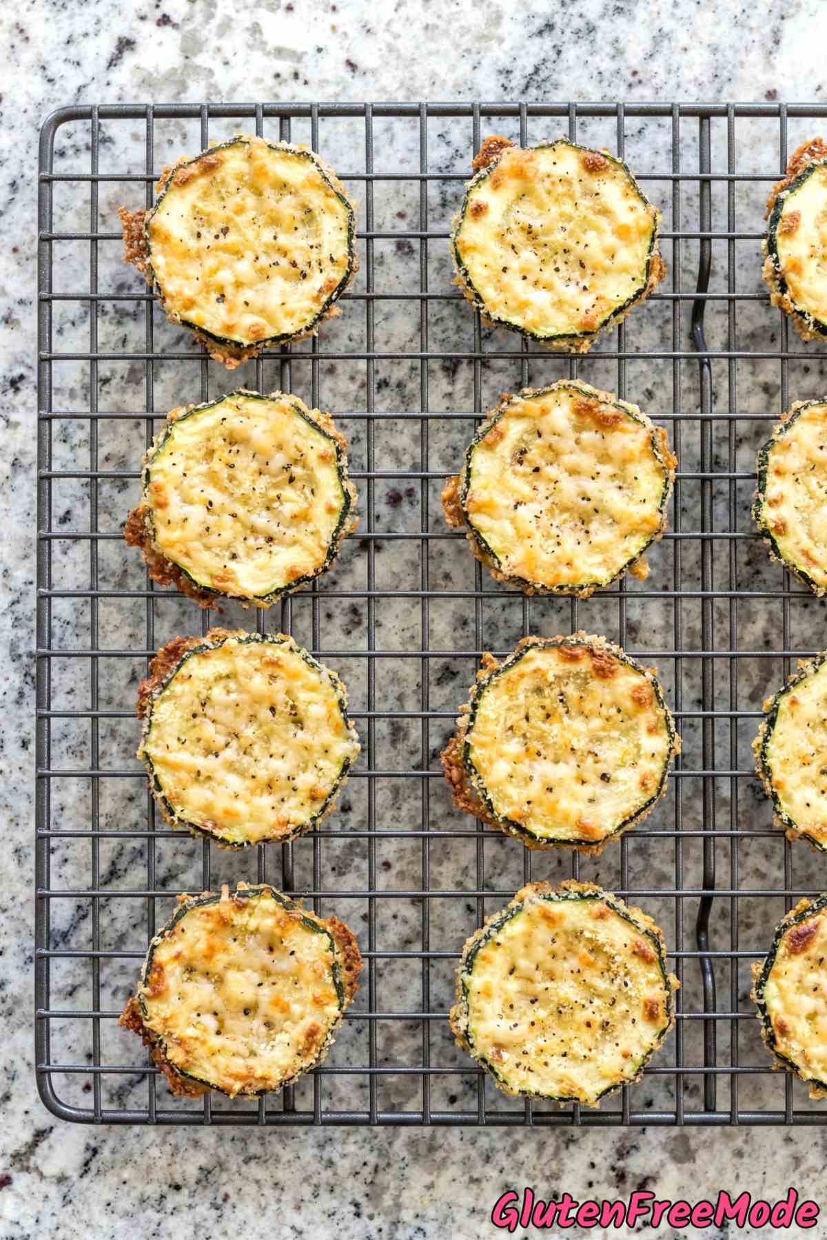 Wholesome gluten free baked zucchini crisps