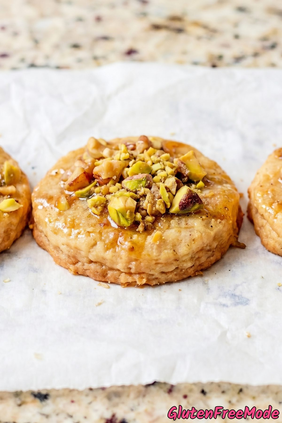 Crunchy gluten free baklava cookies with nuts