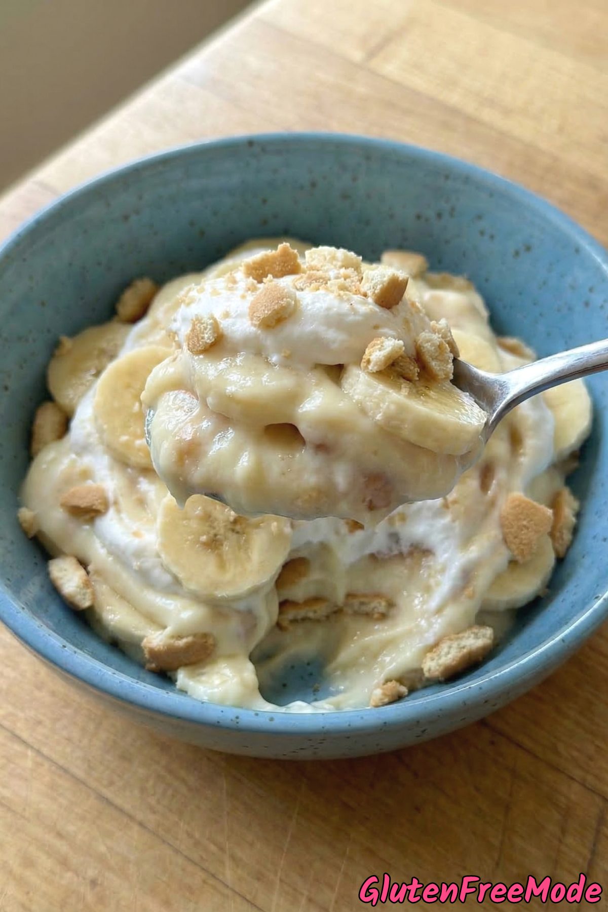 Silky gluten free banana pudding cups