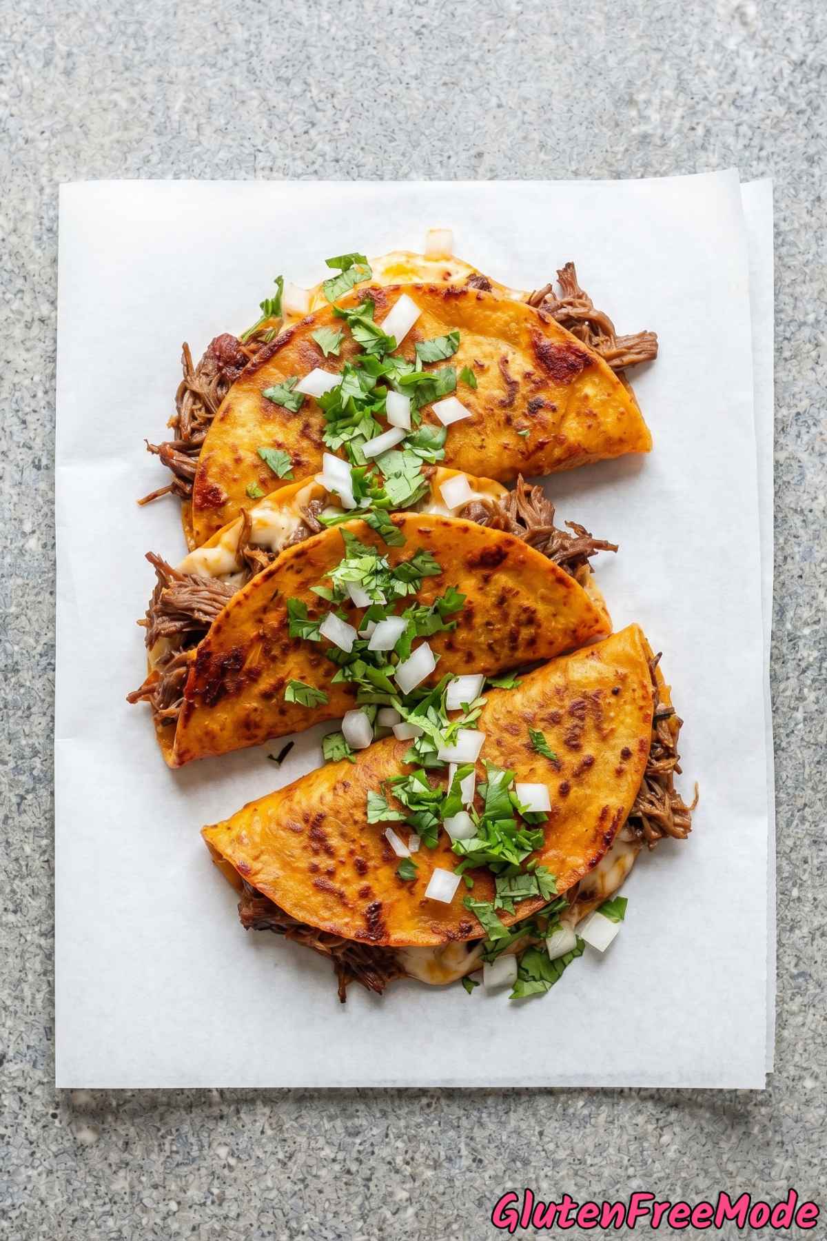 Mouthwatering gluten free beef birria tacos