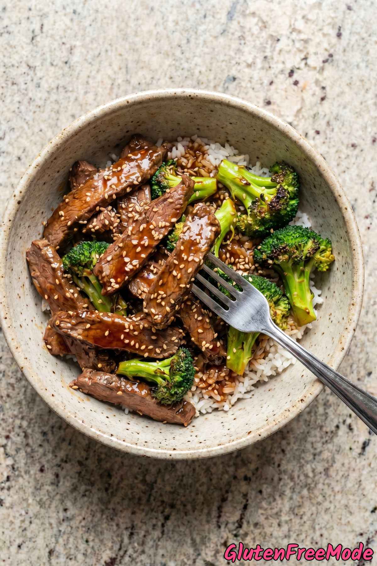 Easy gluten free beef & broccoli dish