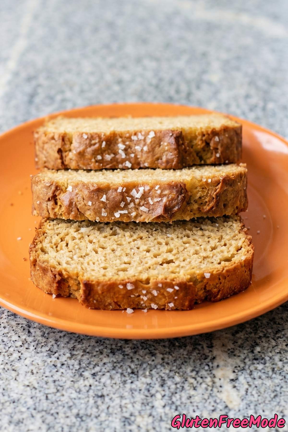 Golden gluten free beer bread on board