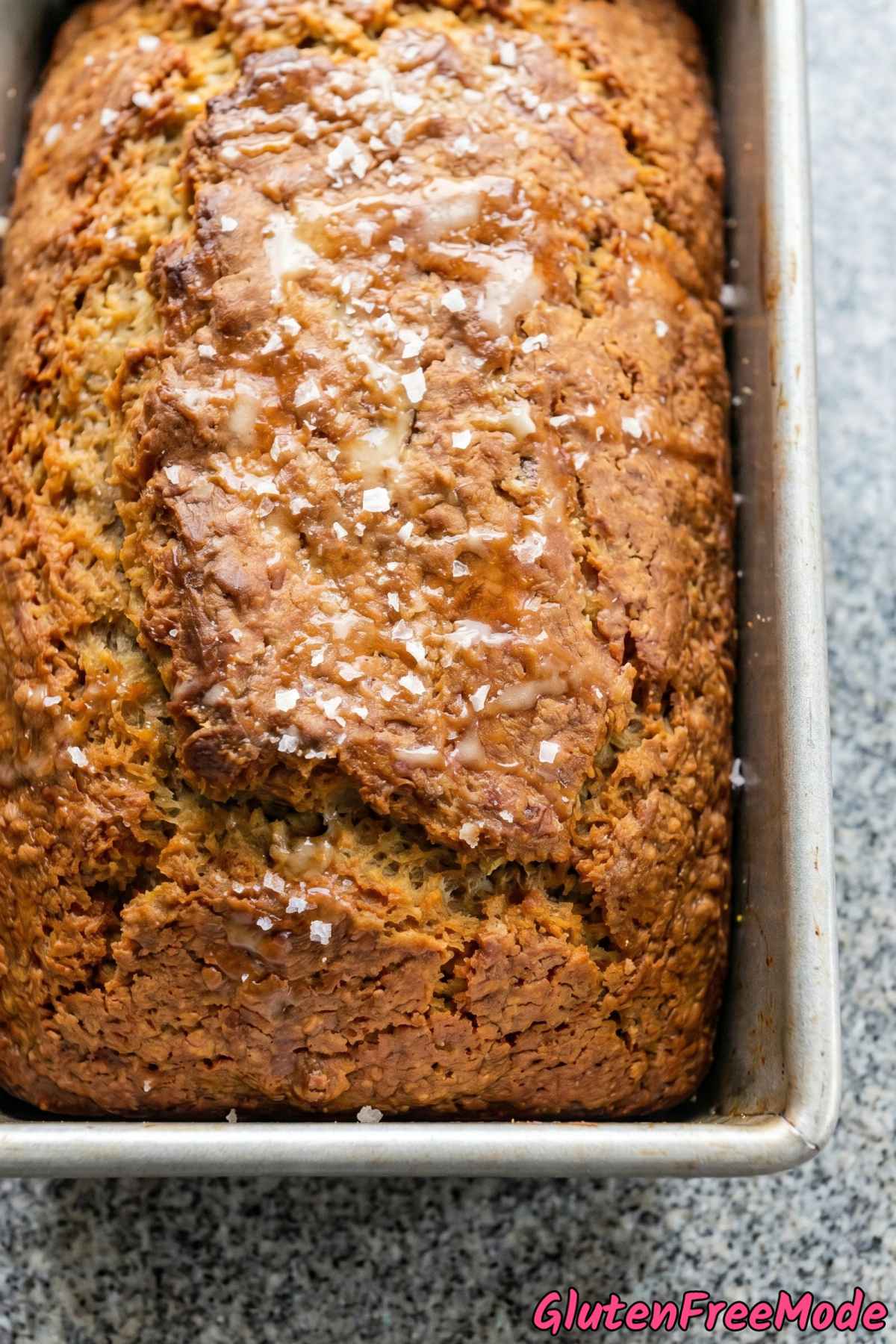 Crusty gluten free beer bread sliced