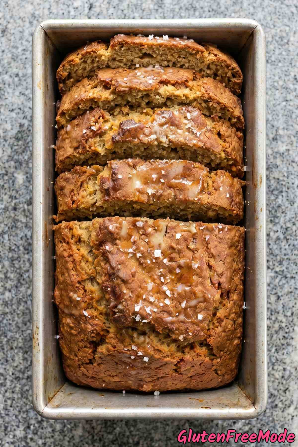 Rustic homemade gluten free beer bread