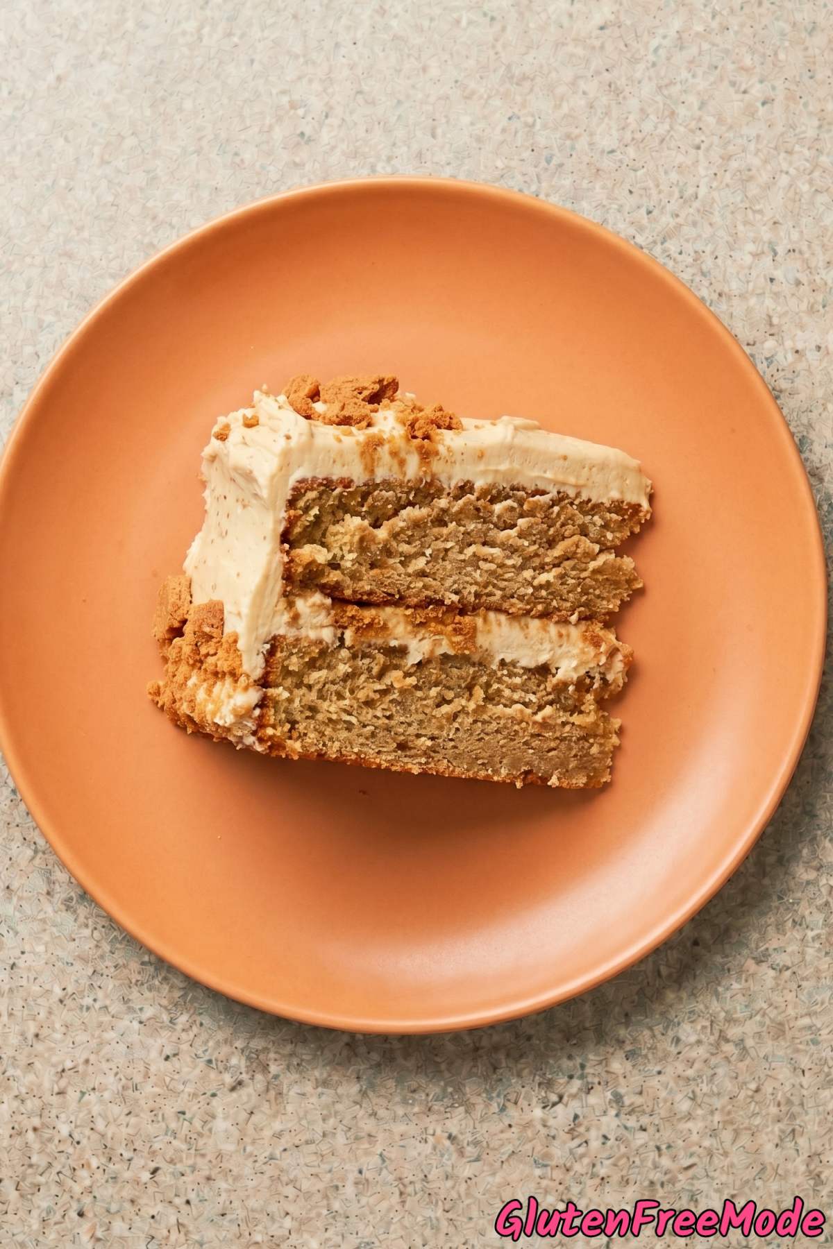 Tender gluten free cookie butter cake