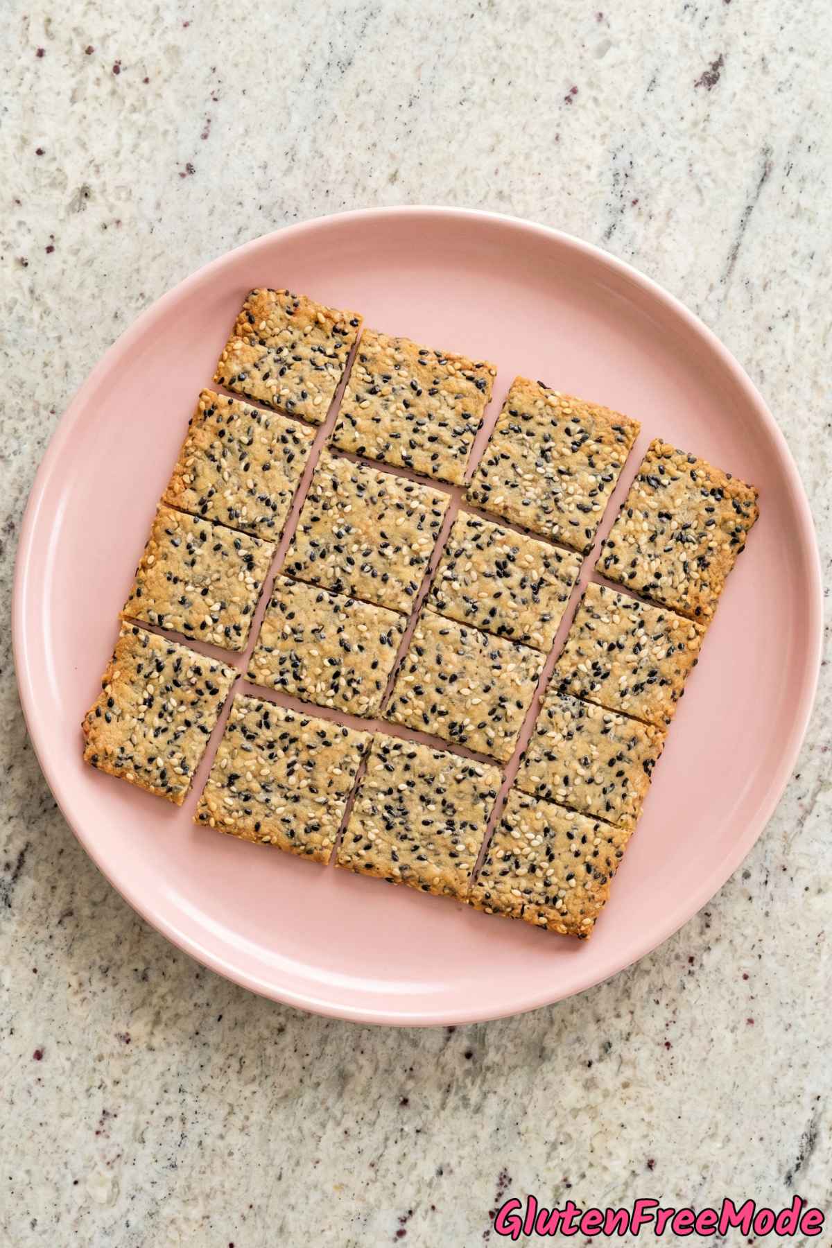 simple sesame rice crackers