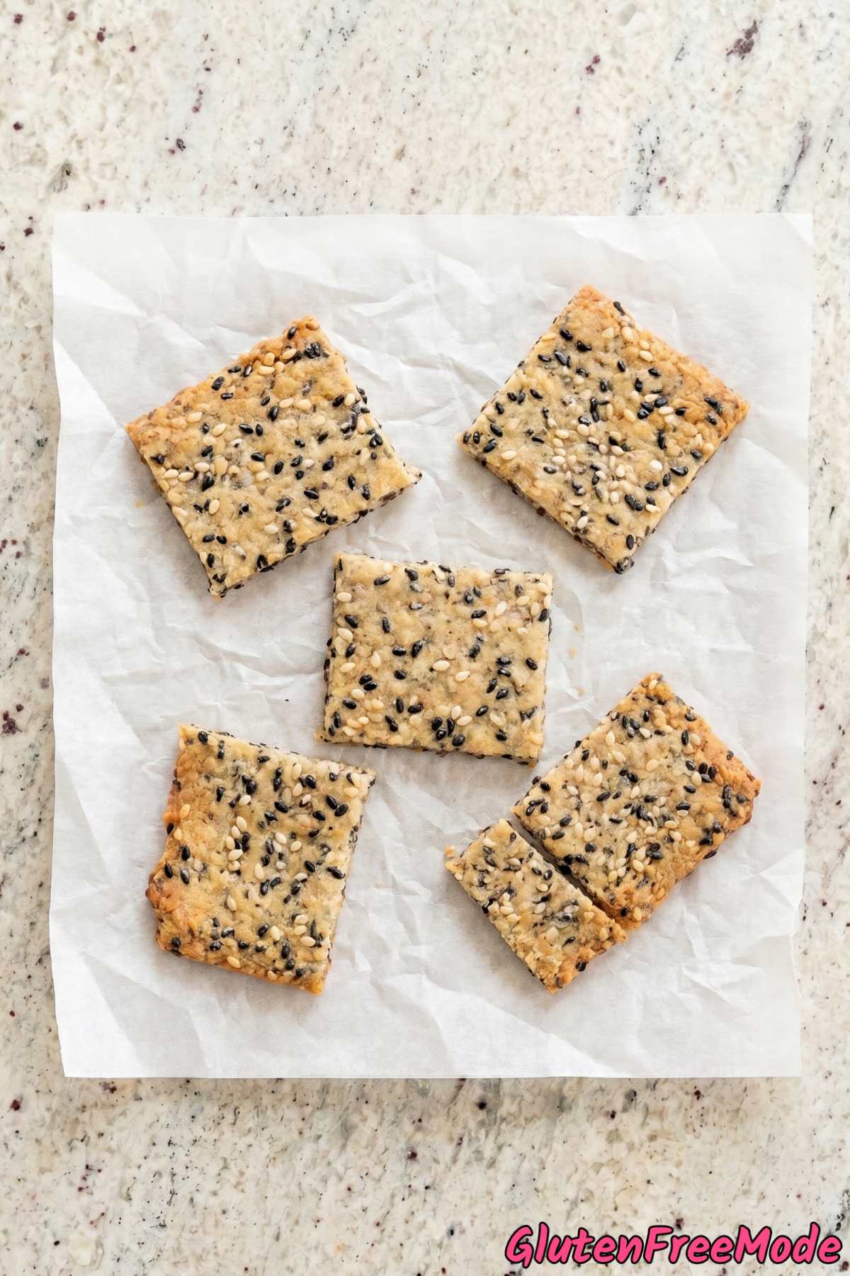 savory black sesame rice snacks