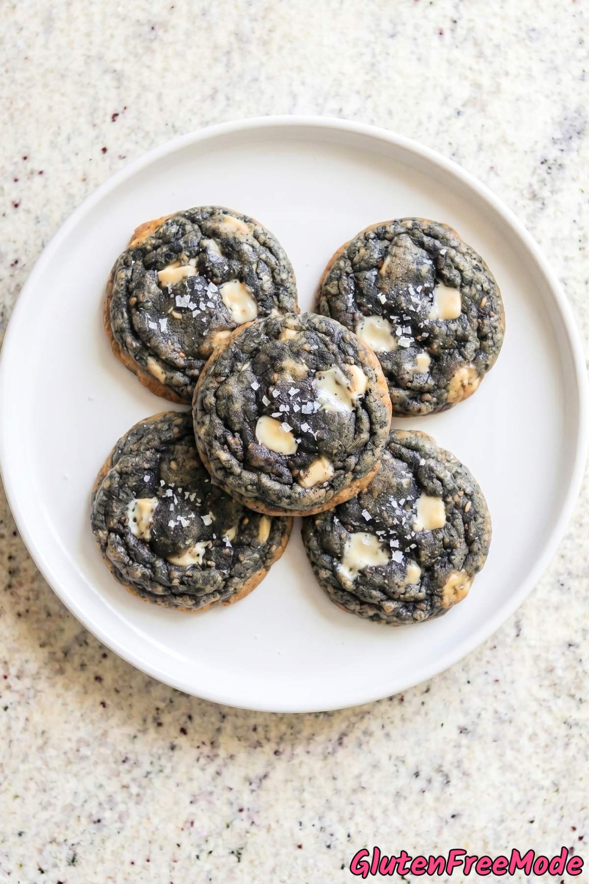 Crispy gluten free black sesame treats