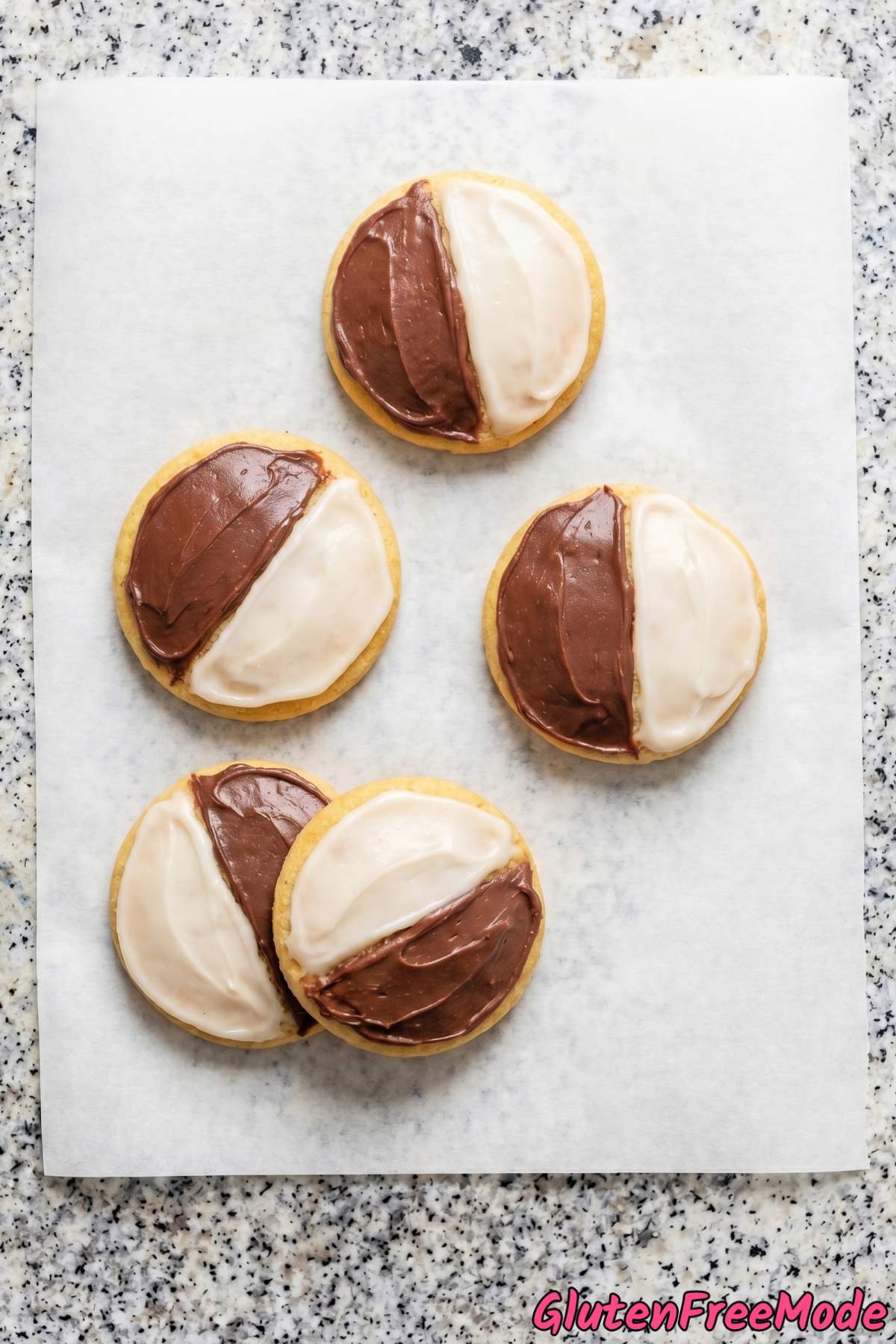 Fresh gluten free black & white cookies