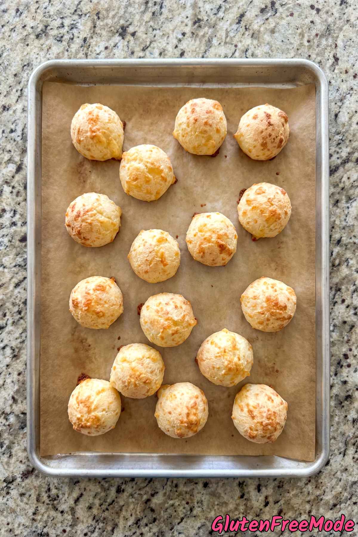 Tender gluten free Brazilian cheese bread balls