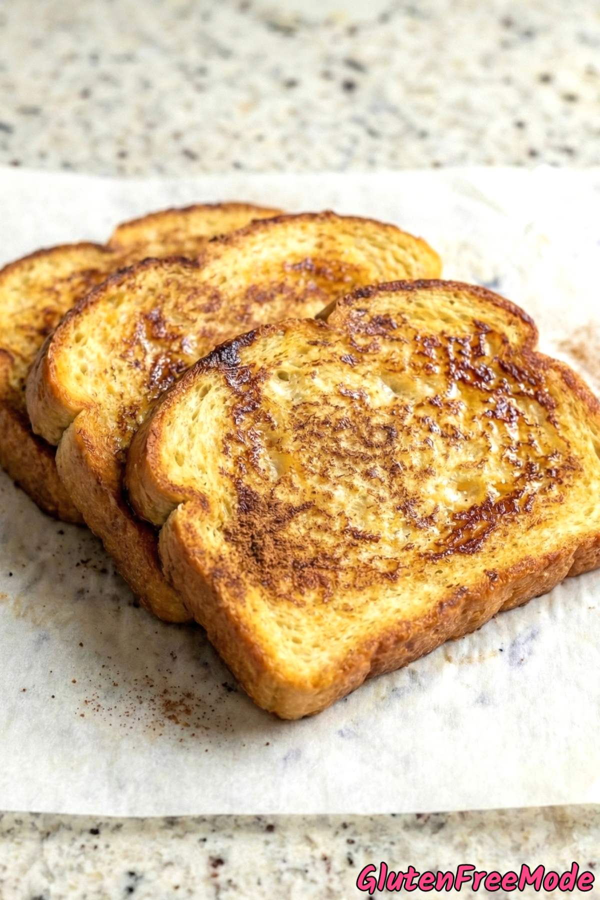 Comforting gluten free brioche French toast
