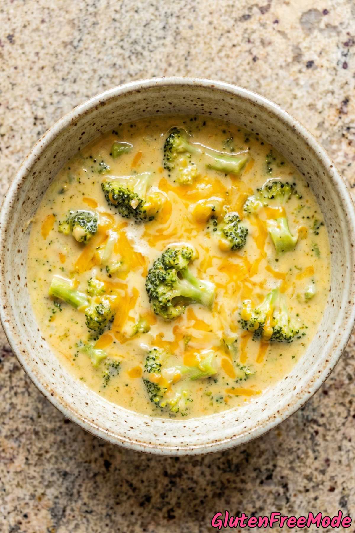 Wholesome gluten free broccoli cheddar soup