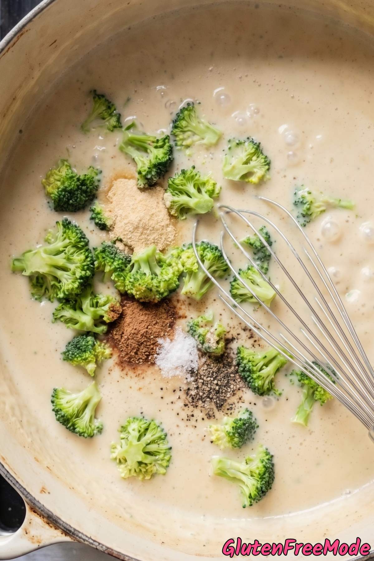 Gluten Free Broccoli Cheddar Soup Step 4