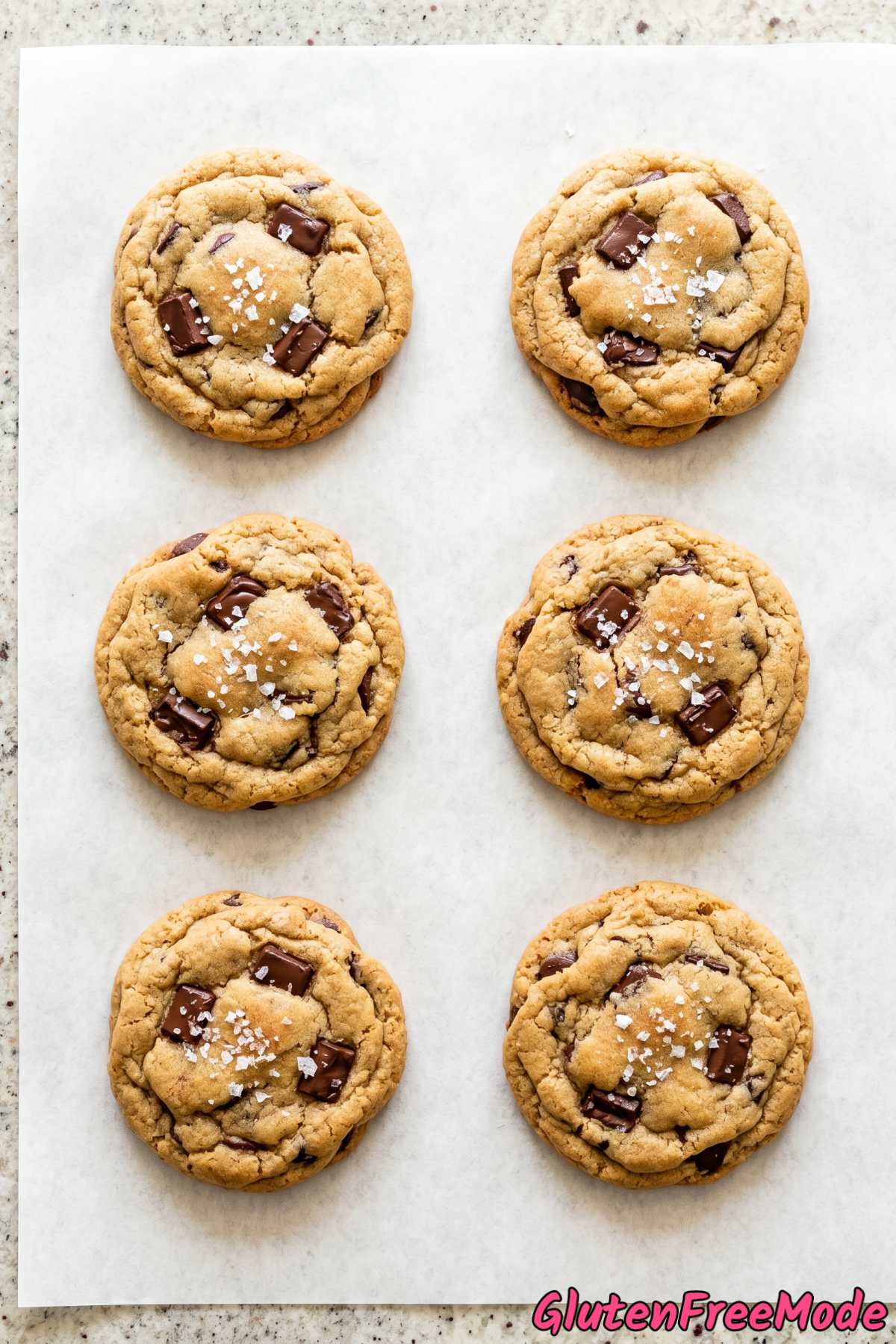 Golden gluten free brown butter chocolate chip cookies
