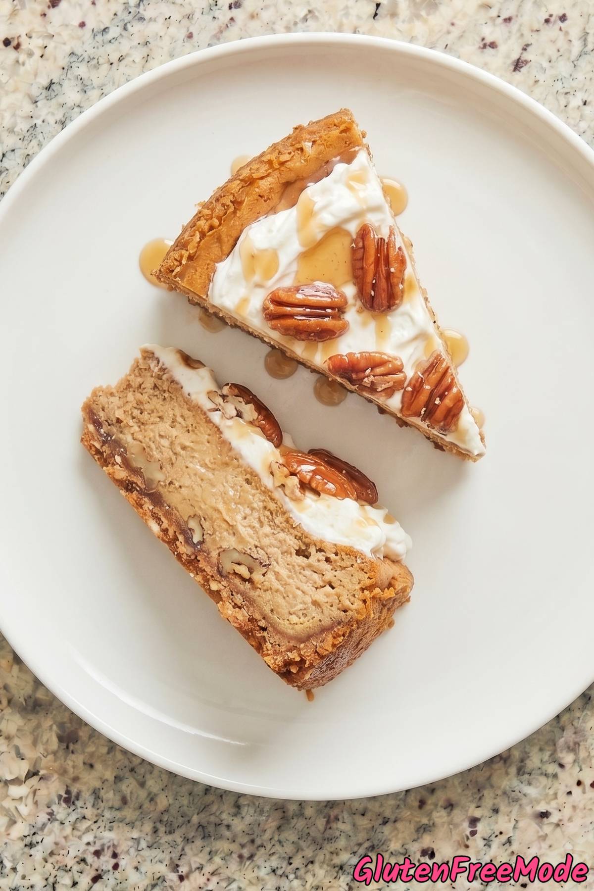 Gorgeous gluten free brown butter pecan cheesecake