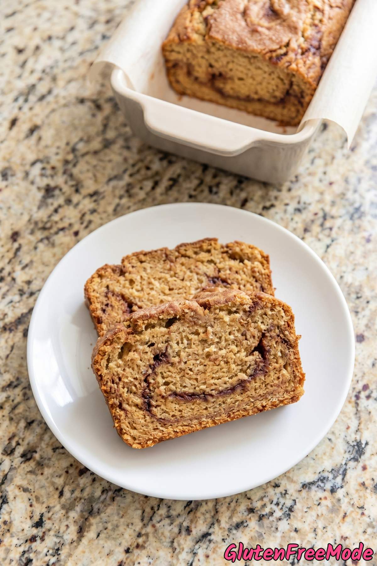 Fresh gluten free brown butter bread sliced