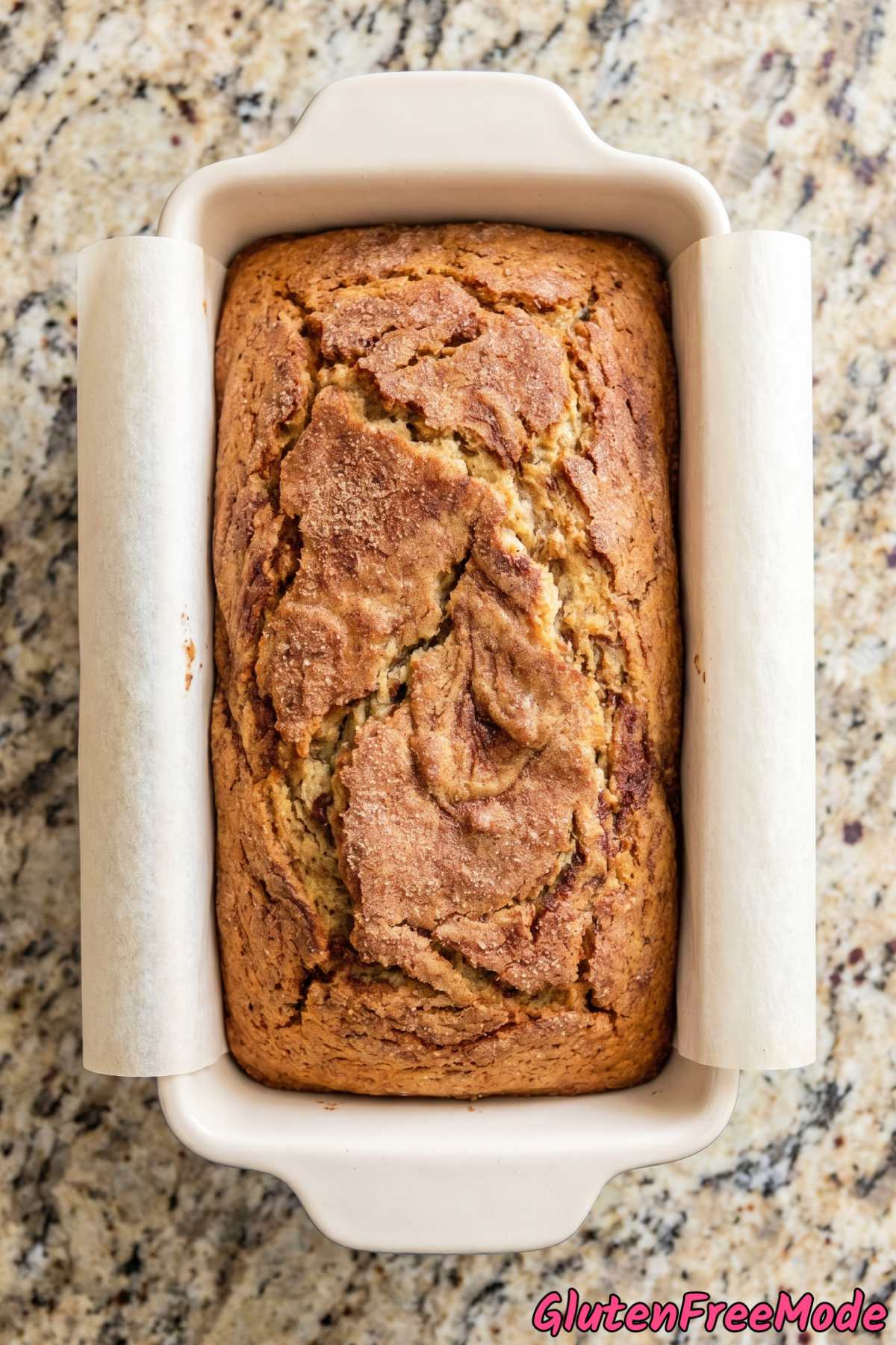 Fluffy brown butter snickerdoodle bread slice