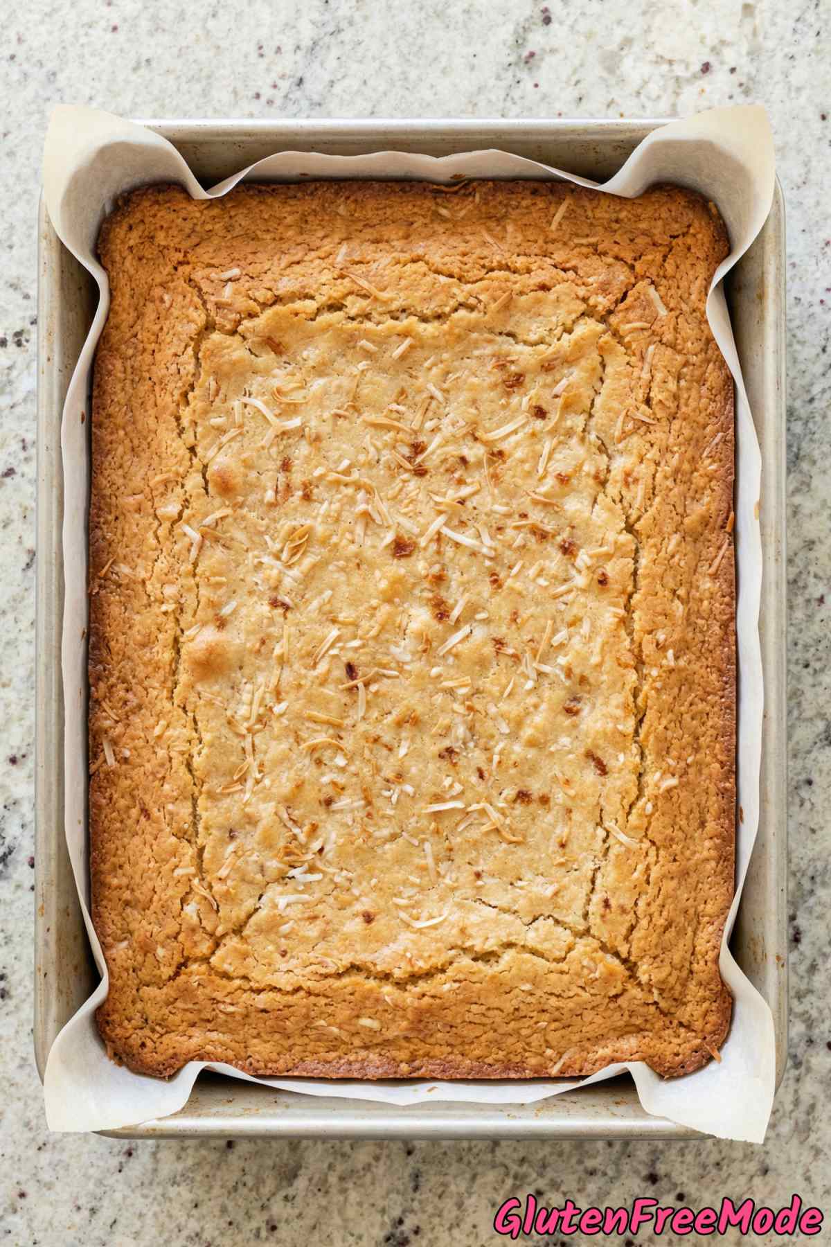 Buttery gluten free browned butter mochi cake