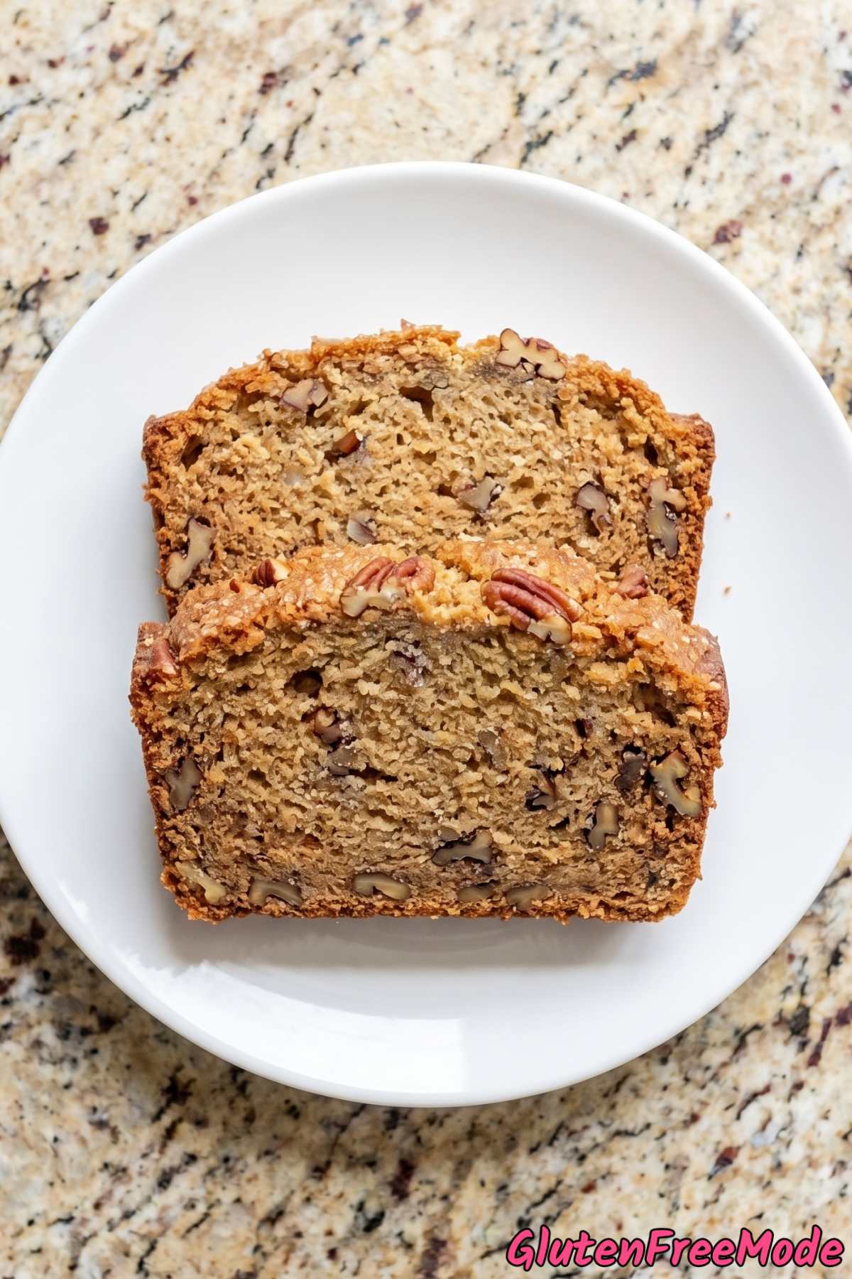 Rustic gluten free pecan cookie bread
