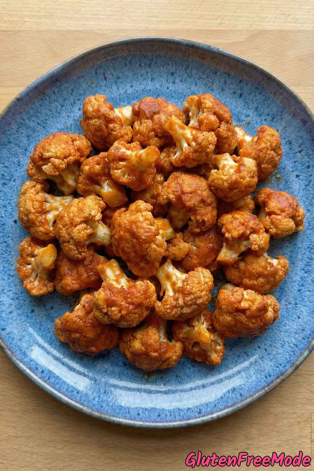 Tender gluten free buffalo cauliflower bites