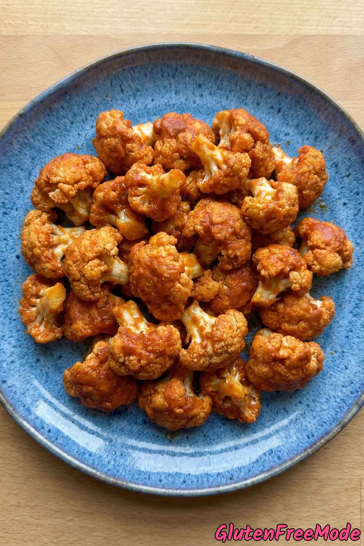Crunchy gluten free buffalo cauliflower bites