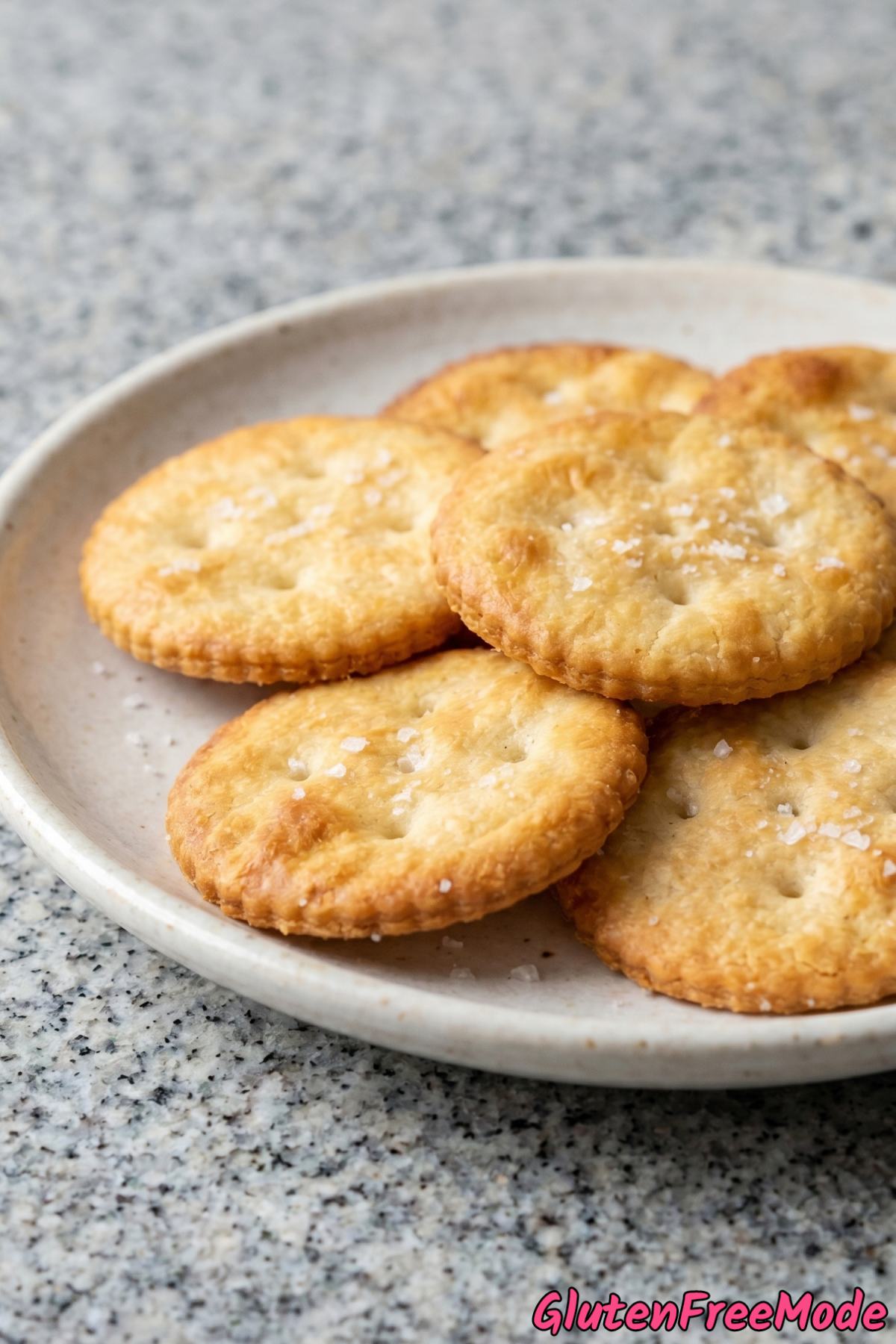 Gluten free buttery Ritz style crackers