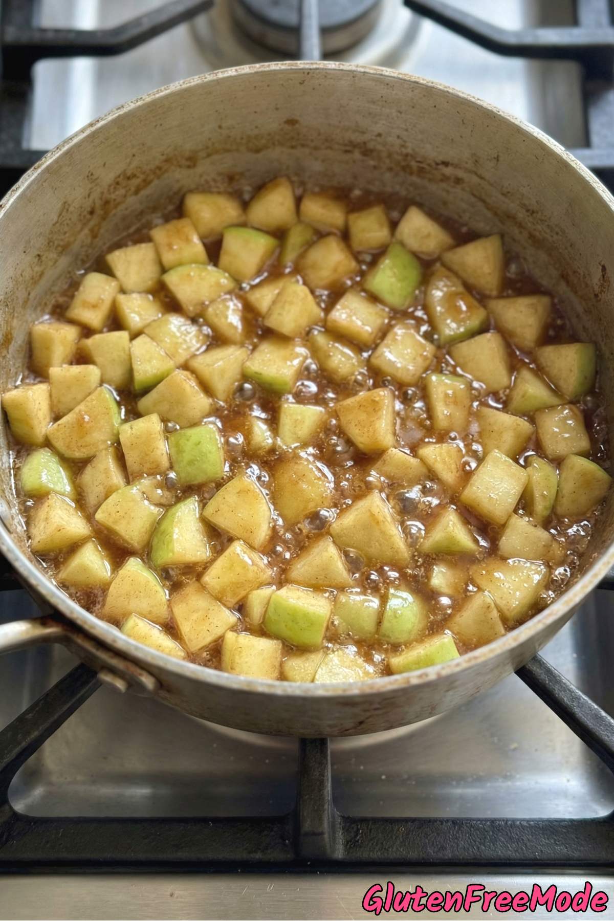 Gluten Free Caramel Apple Skillet Cookie Step 2