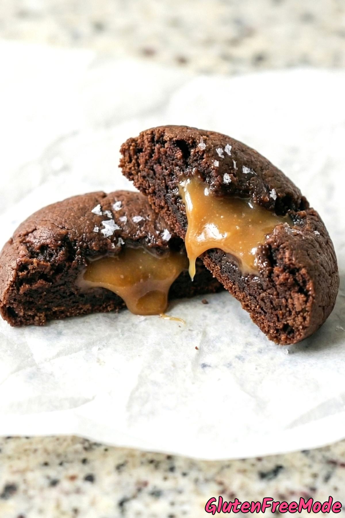 Decadent caramel stuffed chocolate cookies