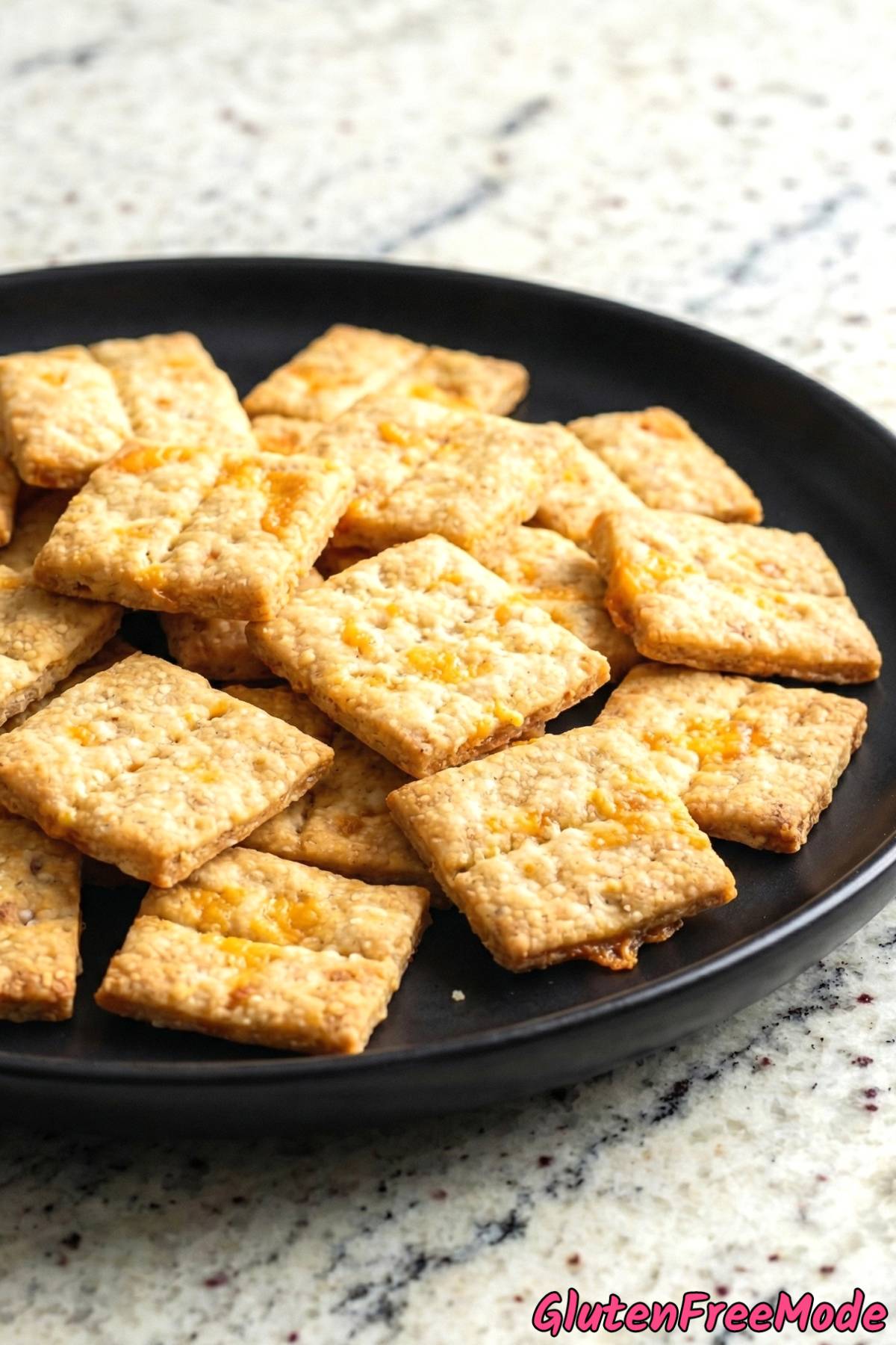 Buttery gluten free cheddar cheese crackers