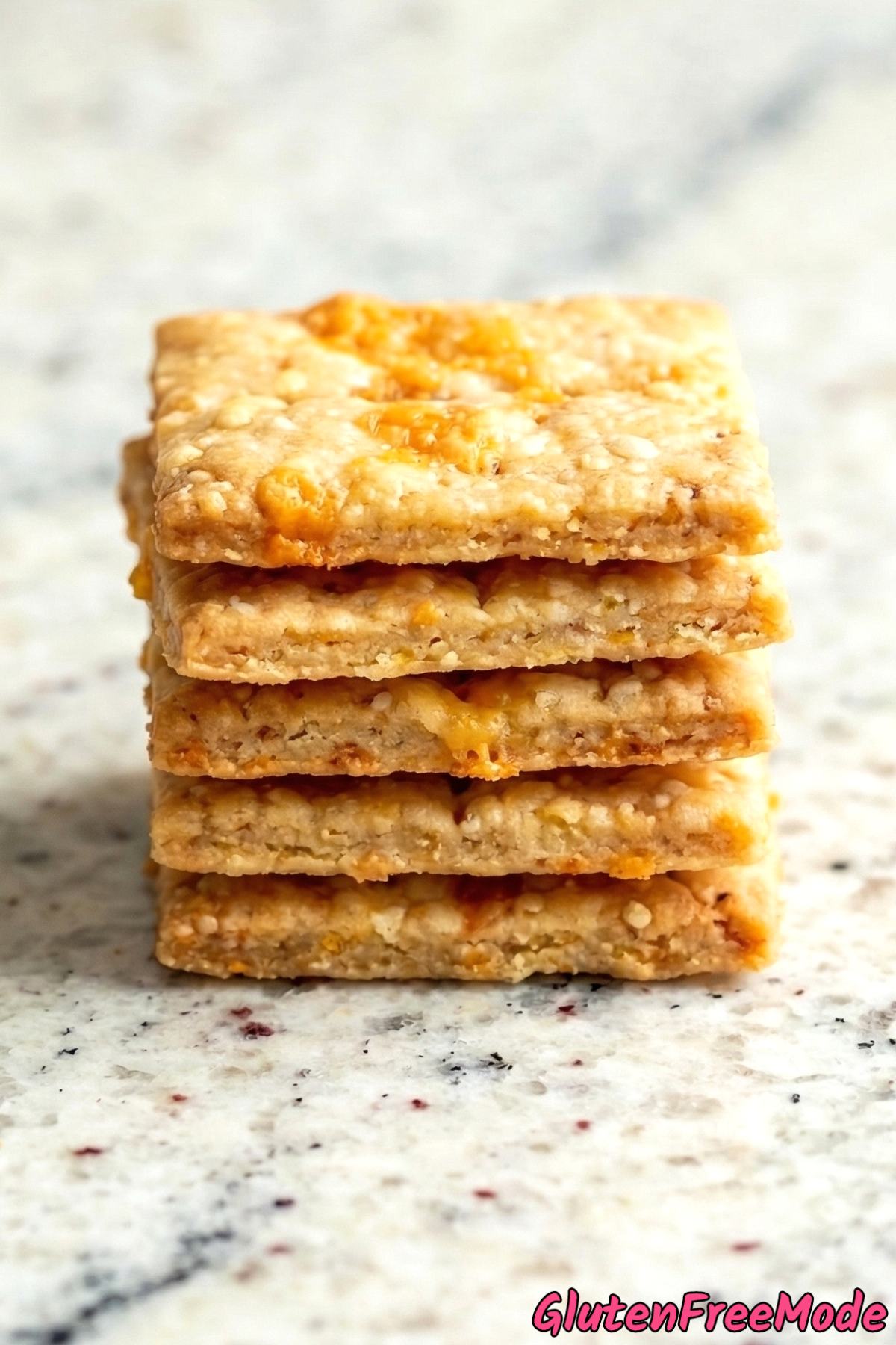 Simple gluten free cheddar cheese crackers