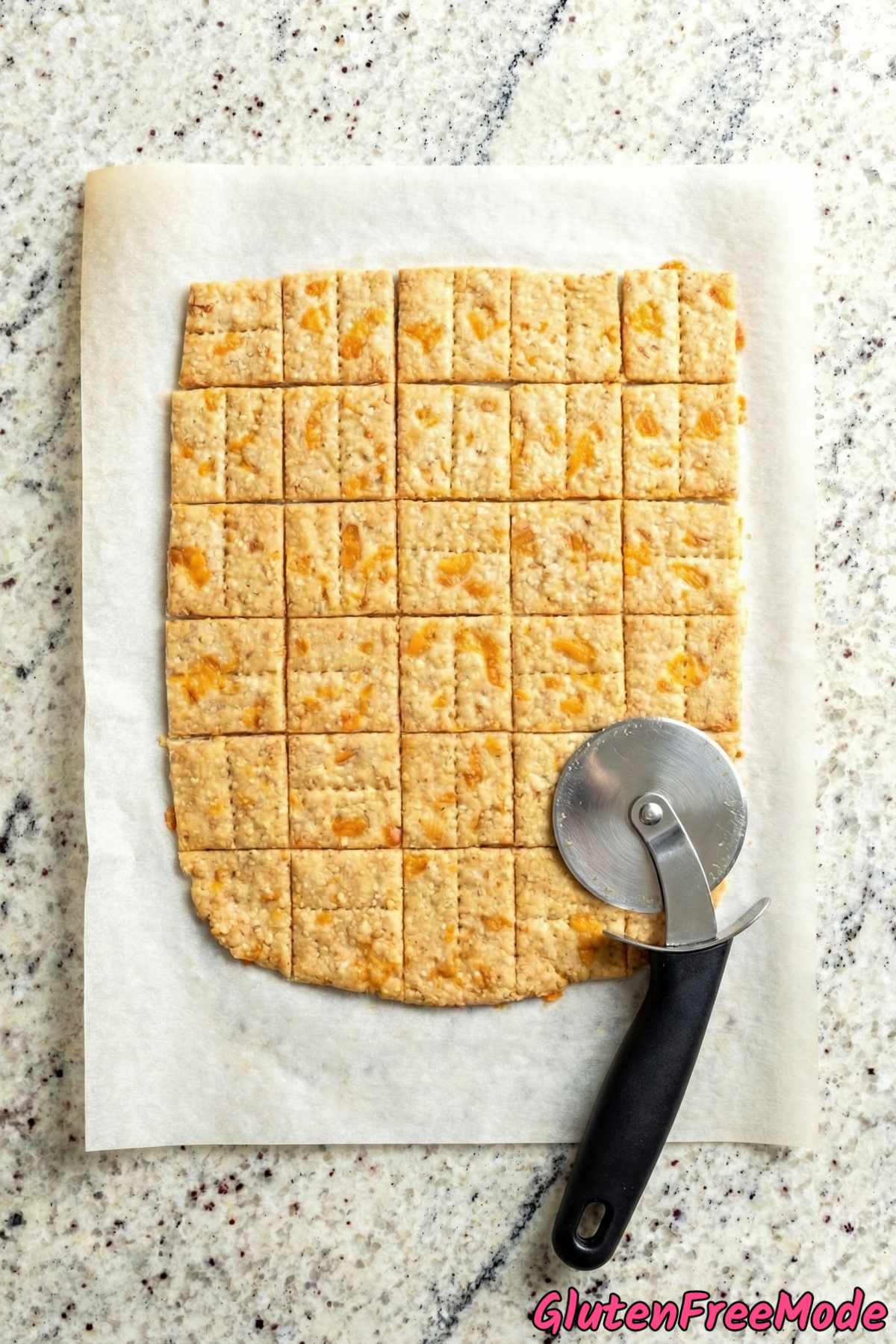 Gluten Free Cheddar Cheese Crackers Step 4
