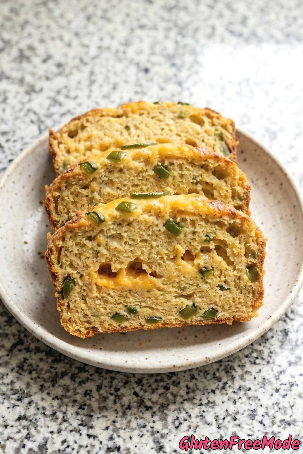 Hearty gluten free cheddar jalapeno bread